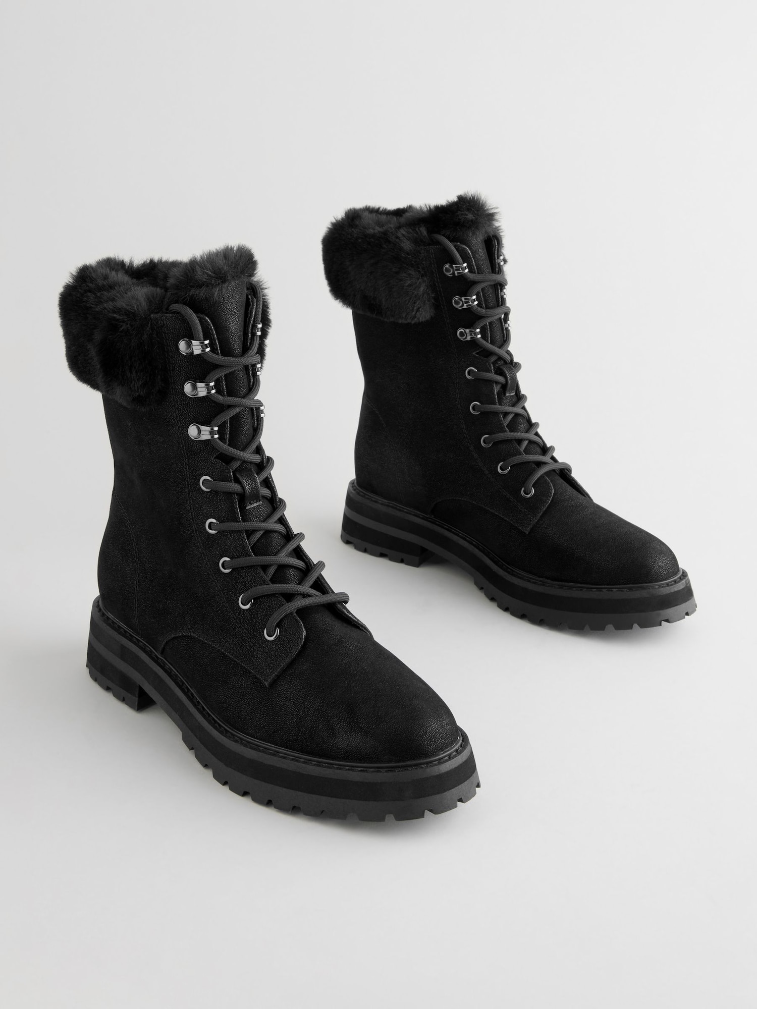 Next Fűzős csizmák 'Forever Comfort®'  fekete termék 2. képe
