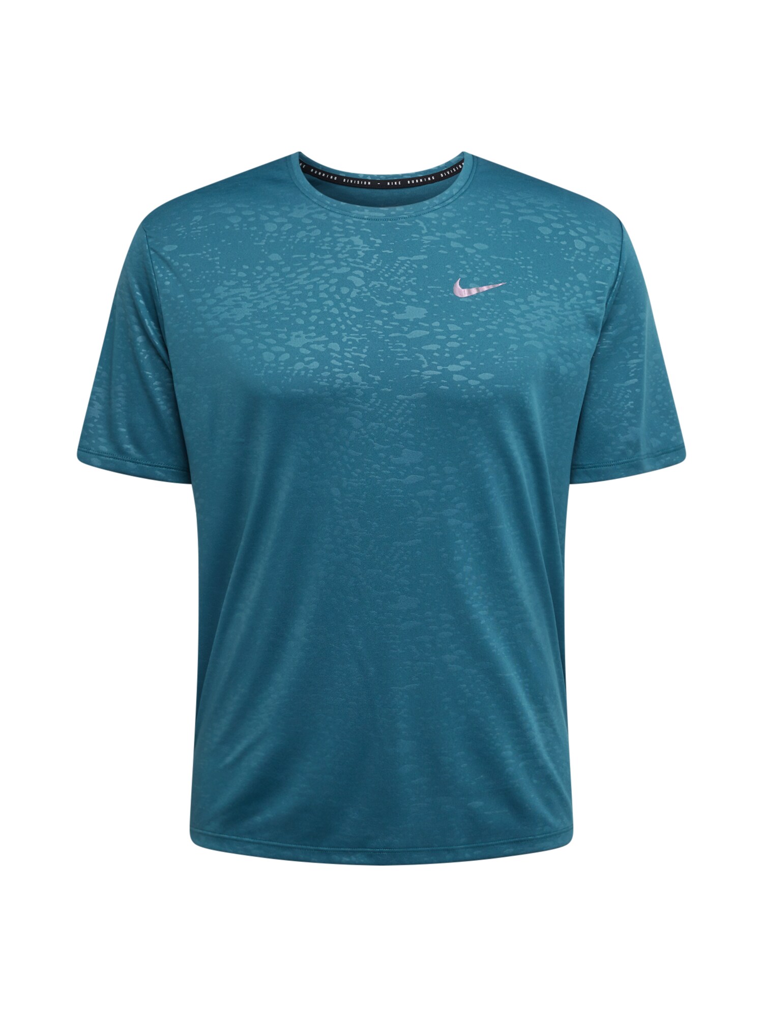 NIKE Sportiniai marškinėliai 'Miler Run Division'  mėlyna dūmų spalva / šviesiai pilka