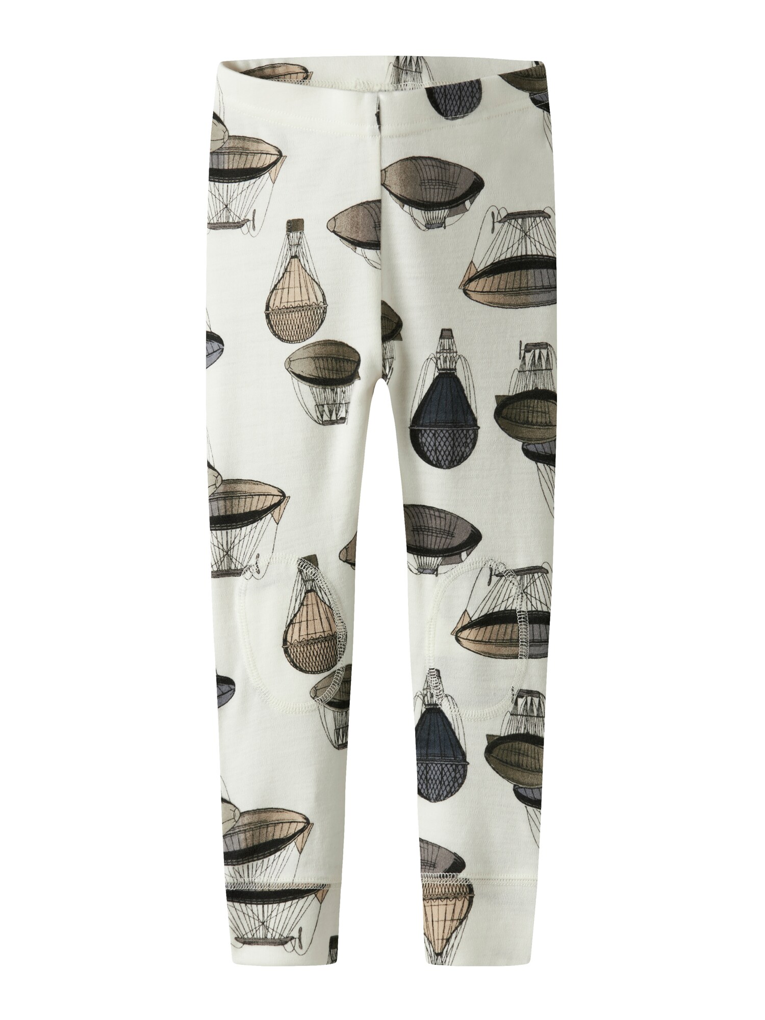 NAME IT Leggings 'NMFWillitus'  bézs / tengerészkék / szürke / fehér akciós termékkép 1