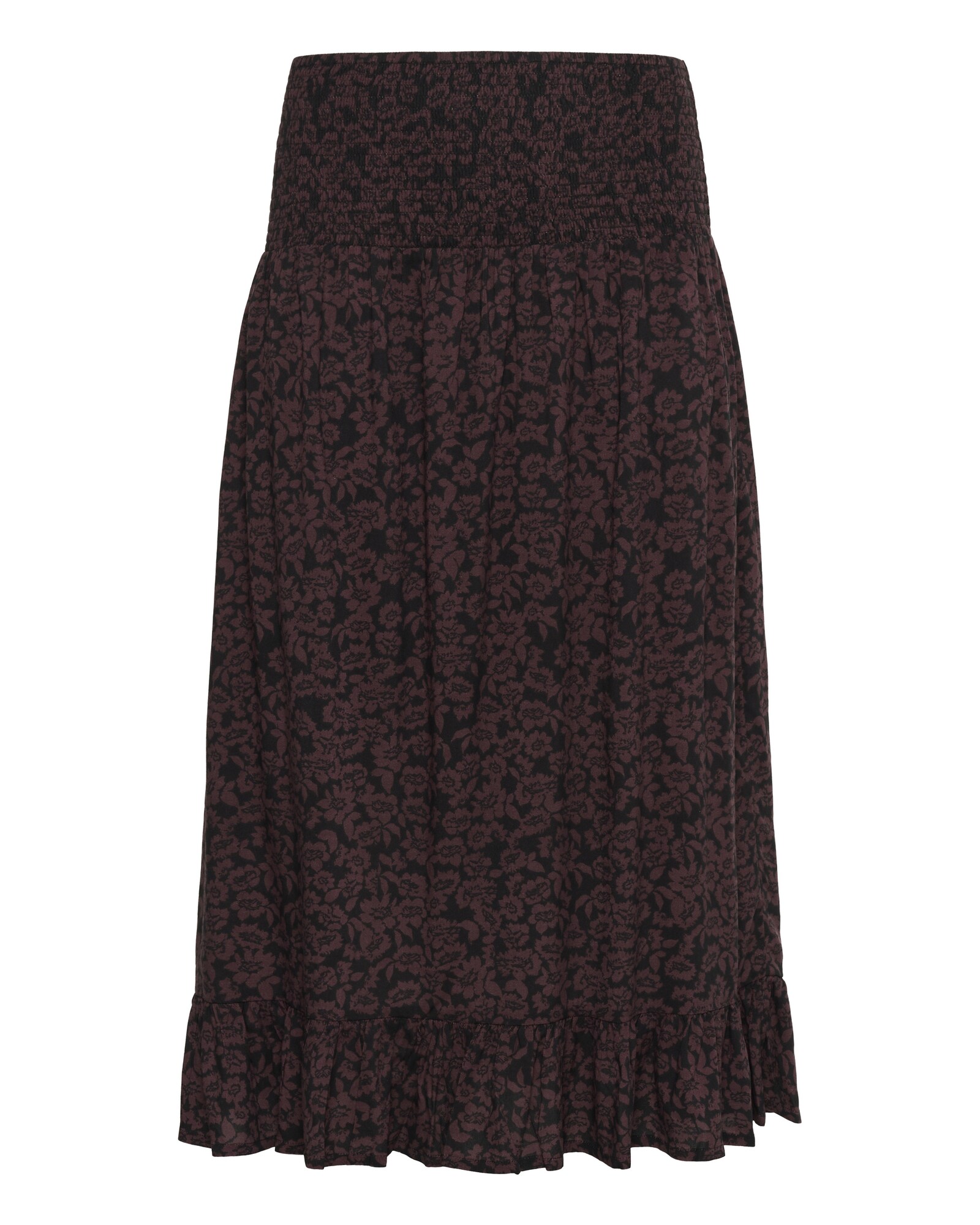 KAFFE CURVE Falda 'Bella'  chocolate / negro
