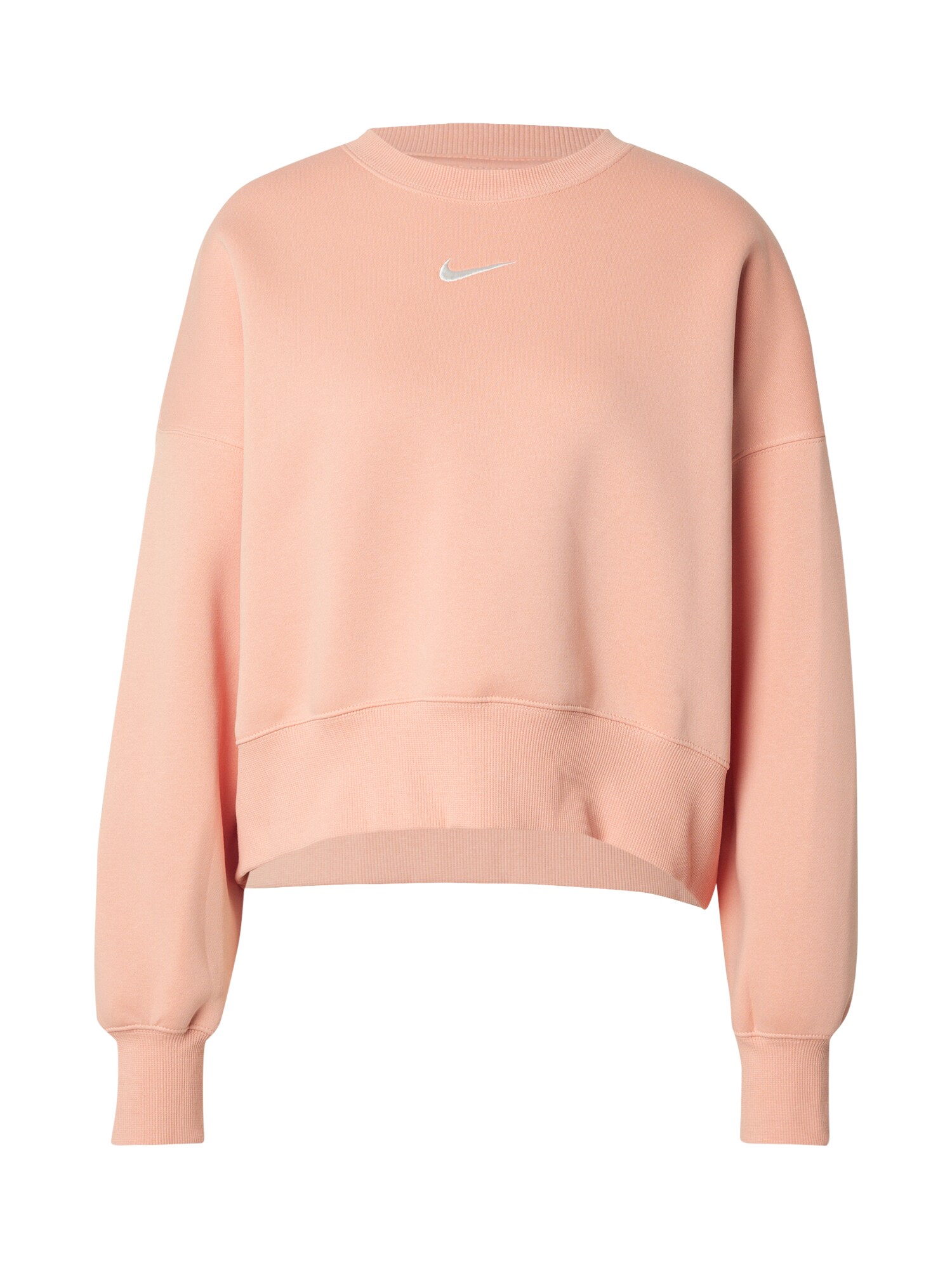 Nike Sportswear Mikina 'Phoenix Fleece' marhuľová / biela