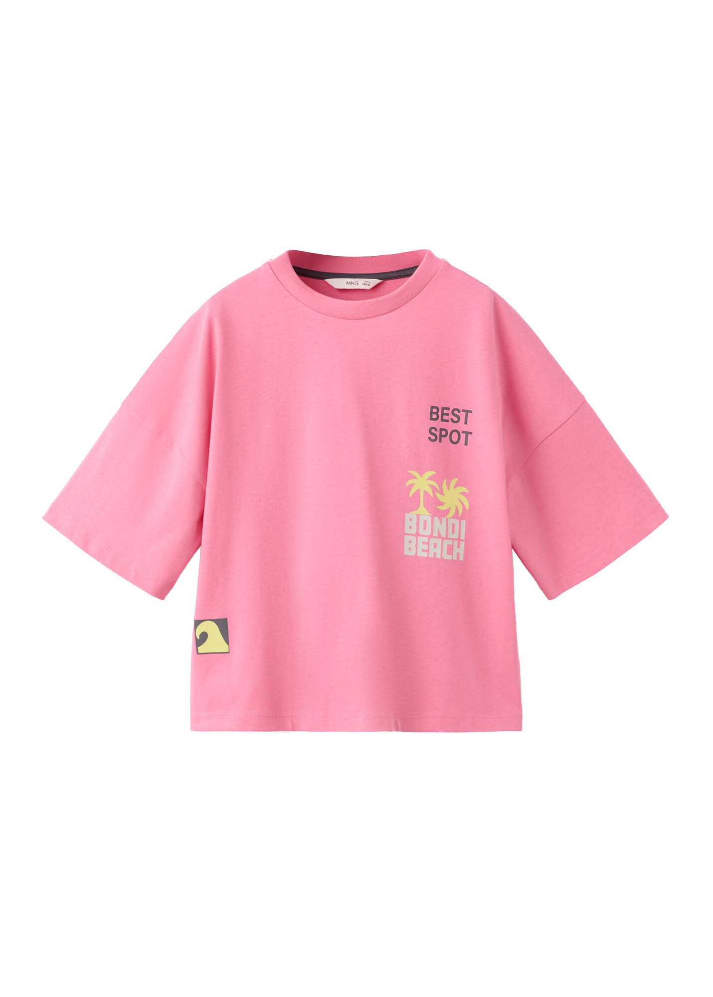 MANGO KIDS Tricou UNDER galben / roz / negru / alb