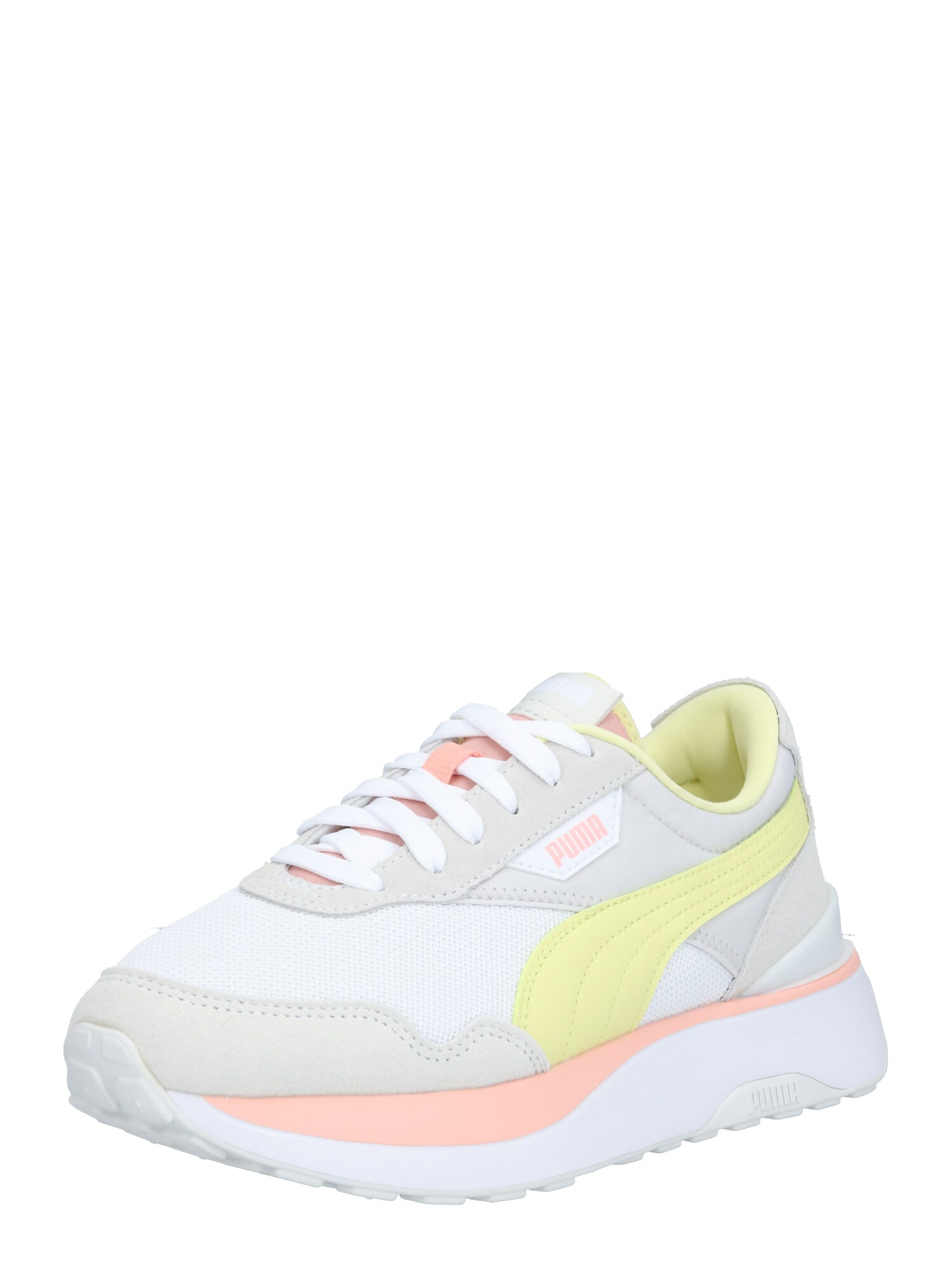 PUMA Sportbačiai be auliuko  pilka / balta / geltona / rožinė