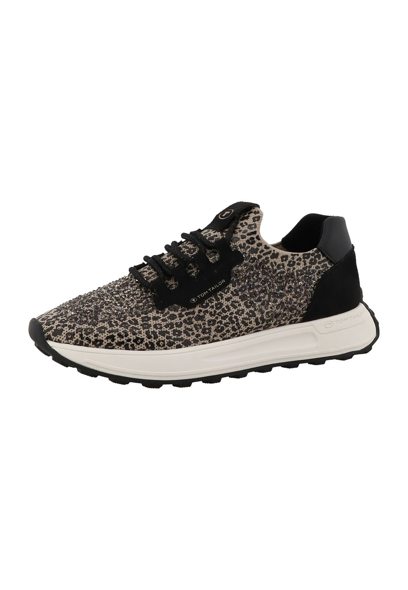 TOM TAILOR Zapatillas deportivas bajas  arena / negro