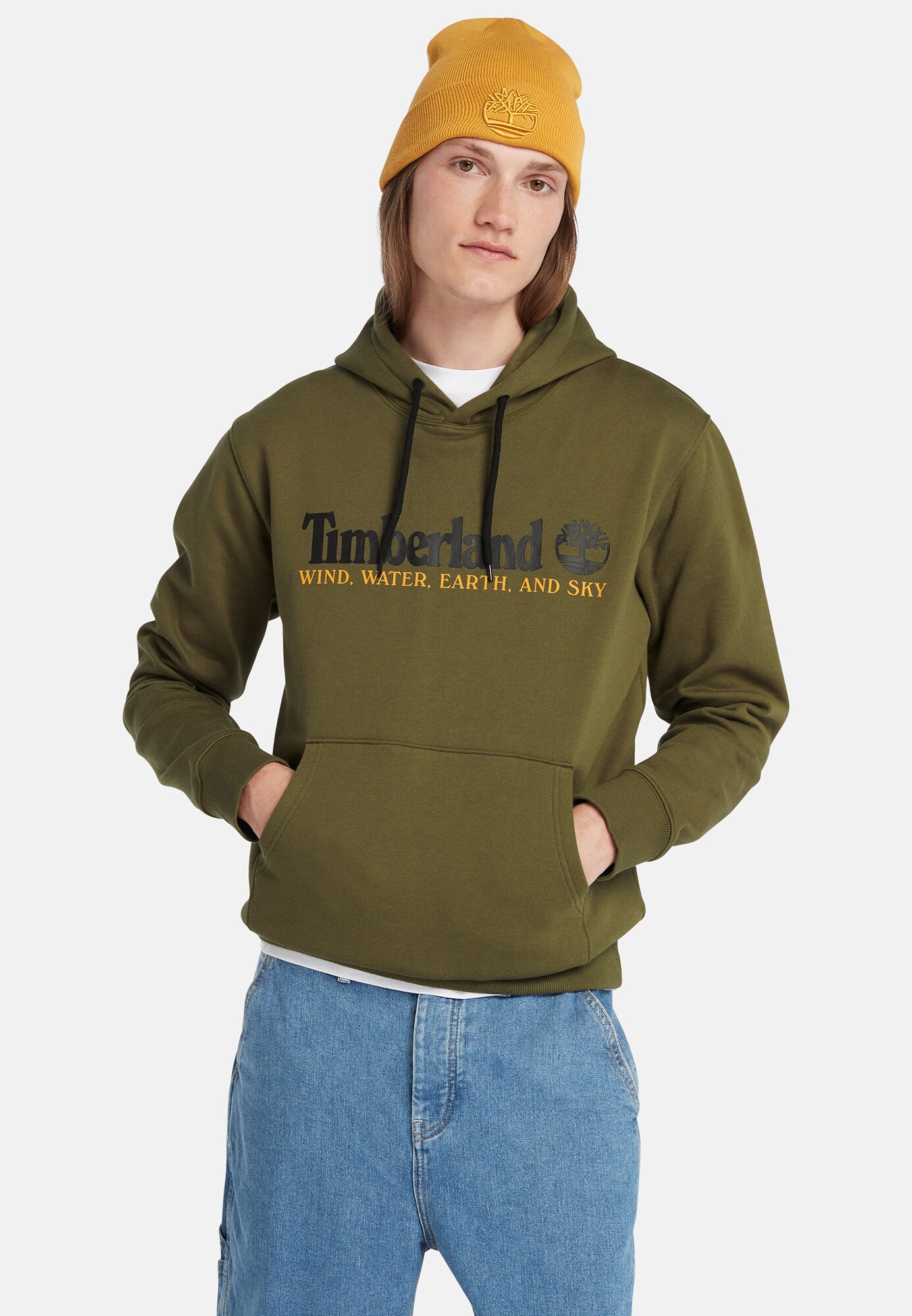 TIMBERLAND Tréning póló  kék / khaki / narancs termék 2. képe