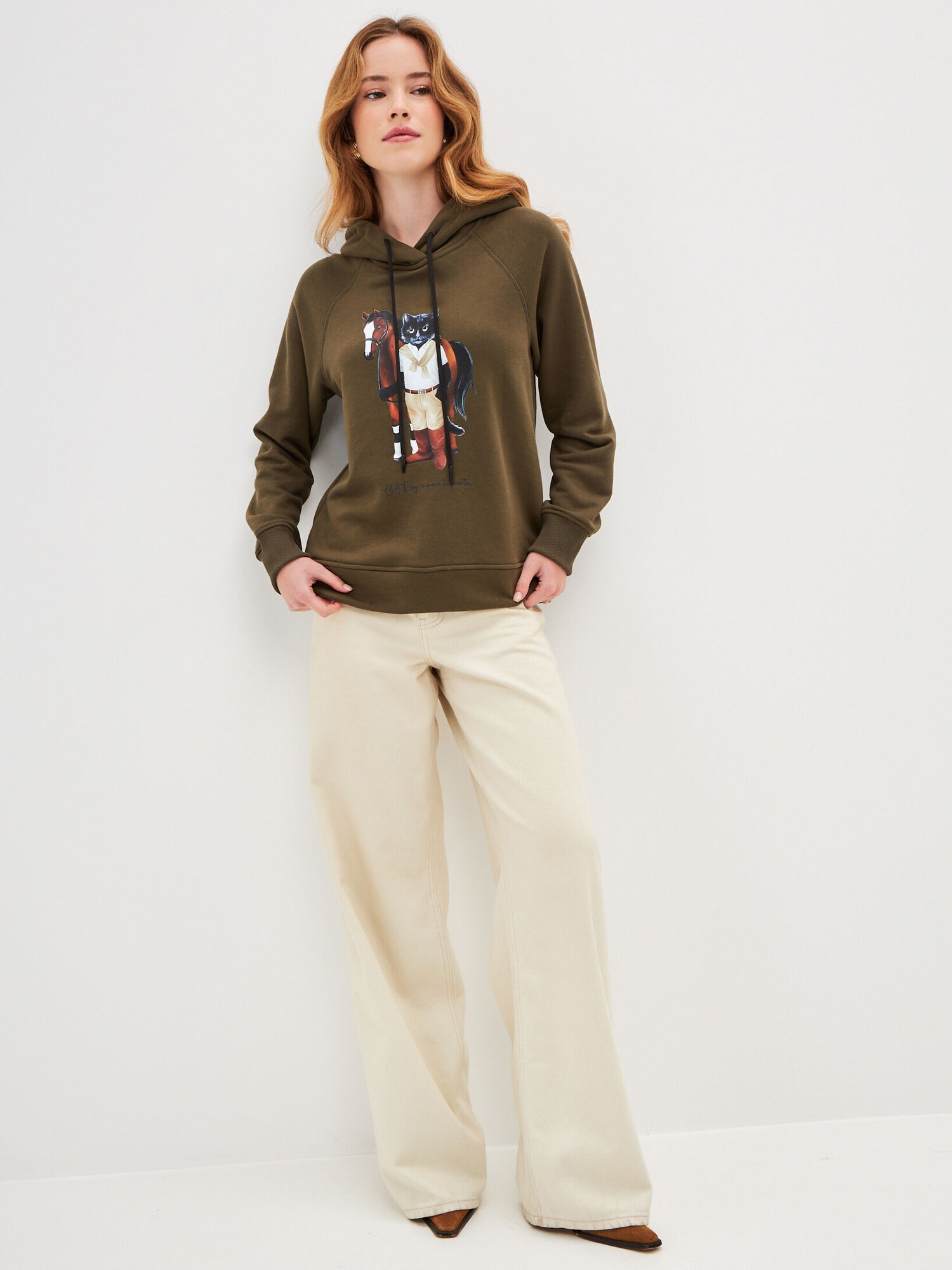 Thumbnail - CAT by Maniita Lacitta Hoodie RIDER CAT, mit Katzenmotiv