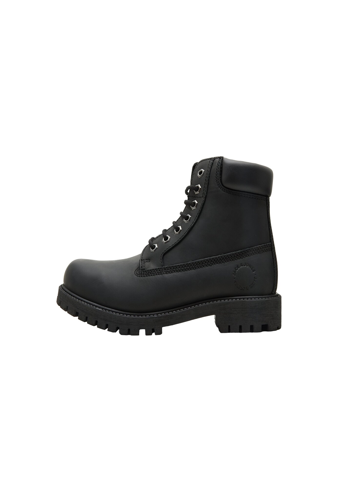 JACK & JONES Bocanci cu șireturi JFWMONTANA gri metalic