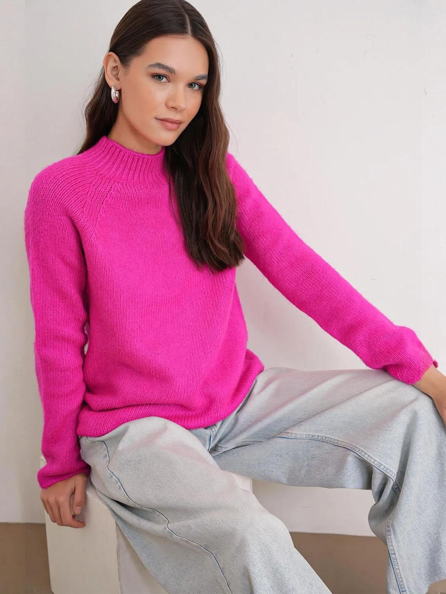 MixRay Pulover 'Pullover' neonsko roza
