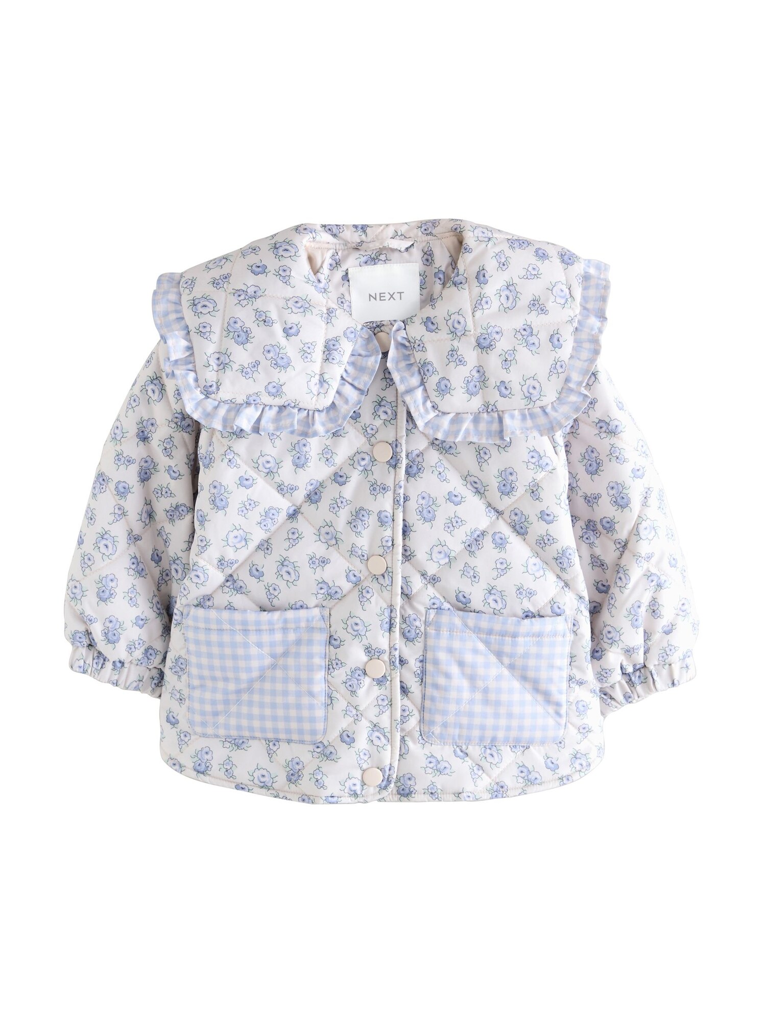 Next Geacă de primăvară-toamnă  albastru / albastru deschis / alb