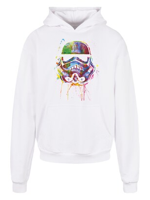 F4NT4STIC Sweatshirt ‘Stormtrooper Paint Splats’ Blauw / Geel / Groen / Wit