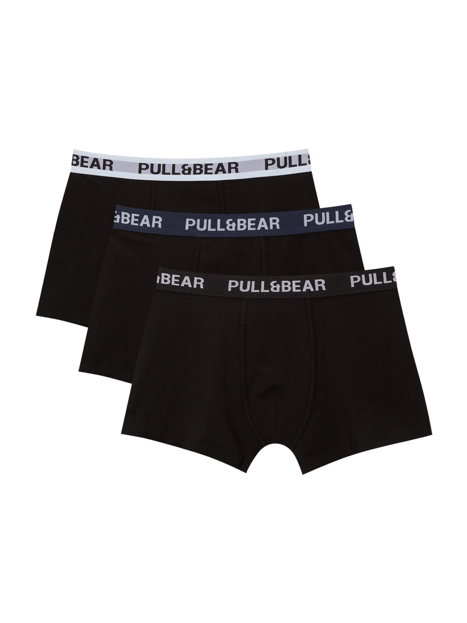 Pull&Bear Boxeri  bleumarin / gri deschis / mov liliachiu / negru