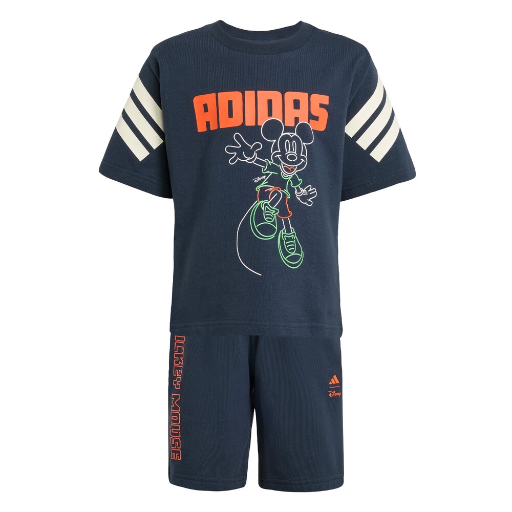 ADIDAS SPORTSWEAR Trainingsanzug 'Disney Mickey Mouse' Jungen Größe 110 navy / hellgrün / orange / offwhite