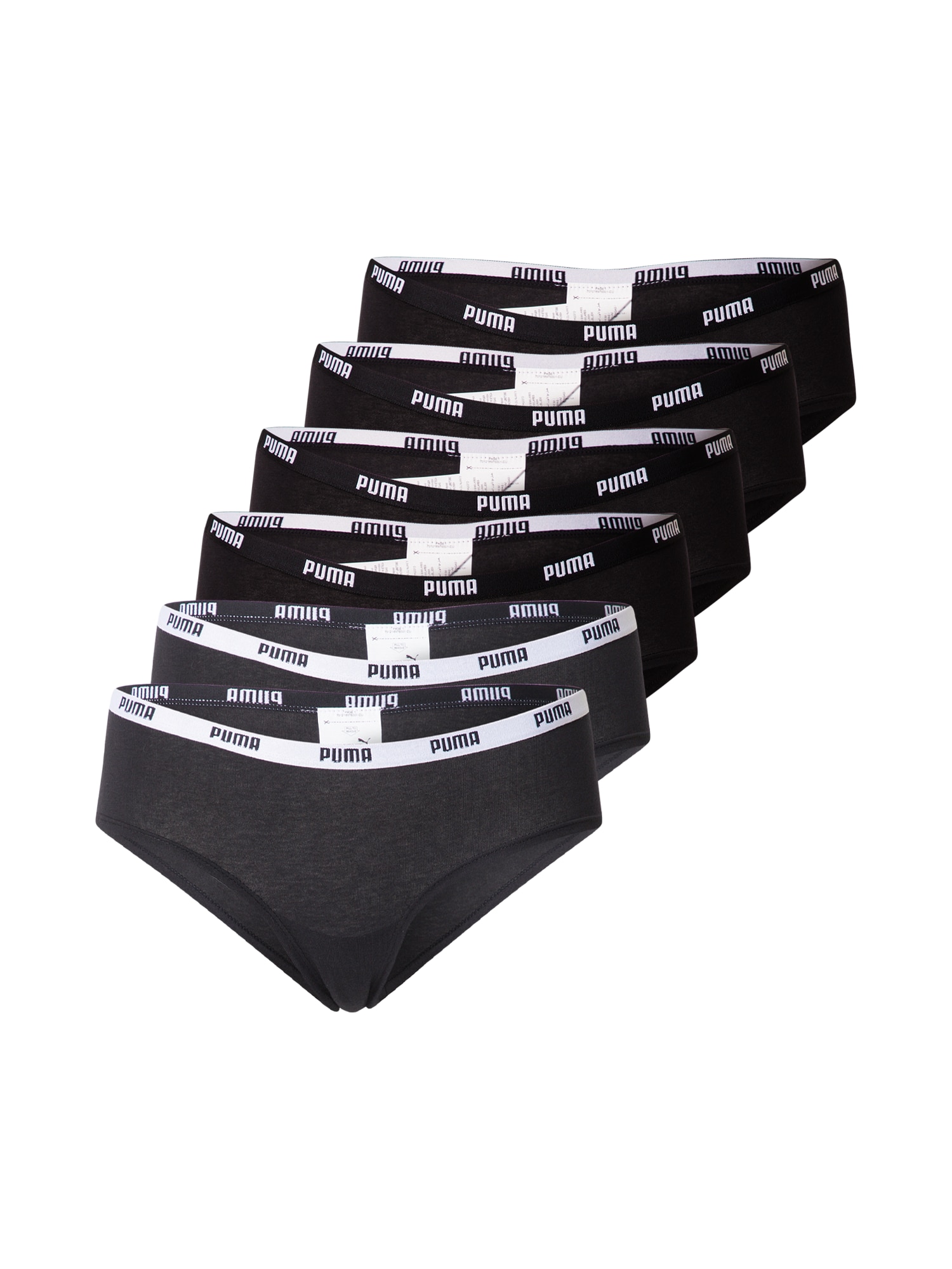 PUMA Slip  negru / alb