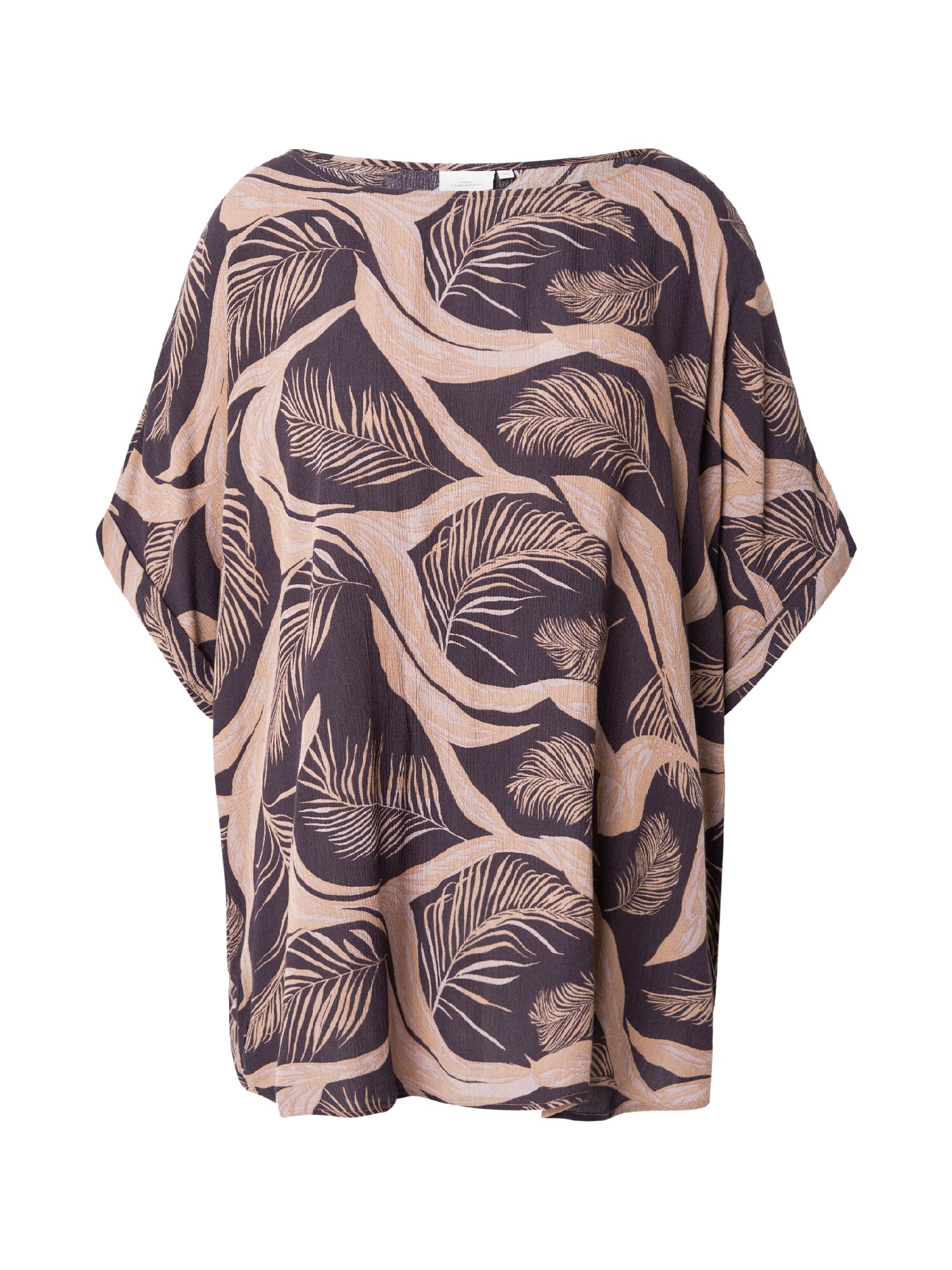ONLY Carmakoma Bluza 'CARVilma'  brokat / tamno smeđa / crna