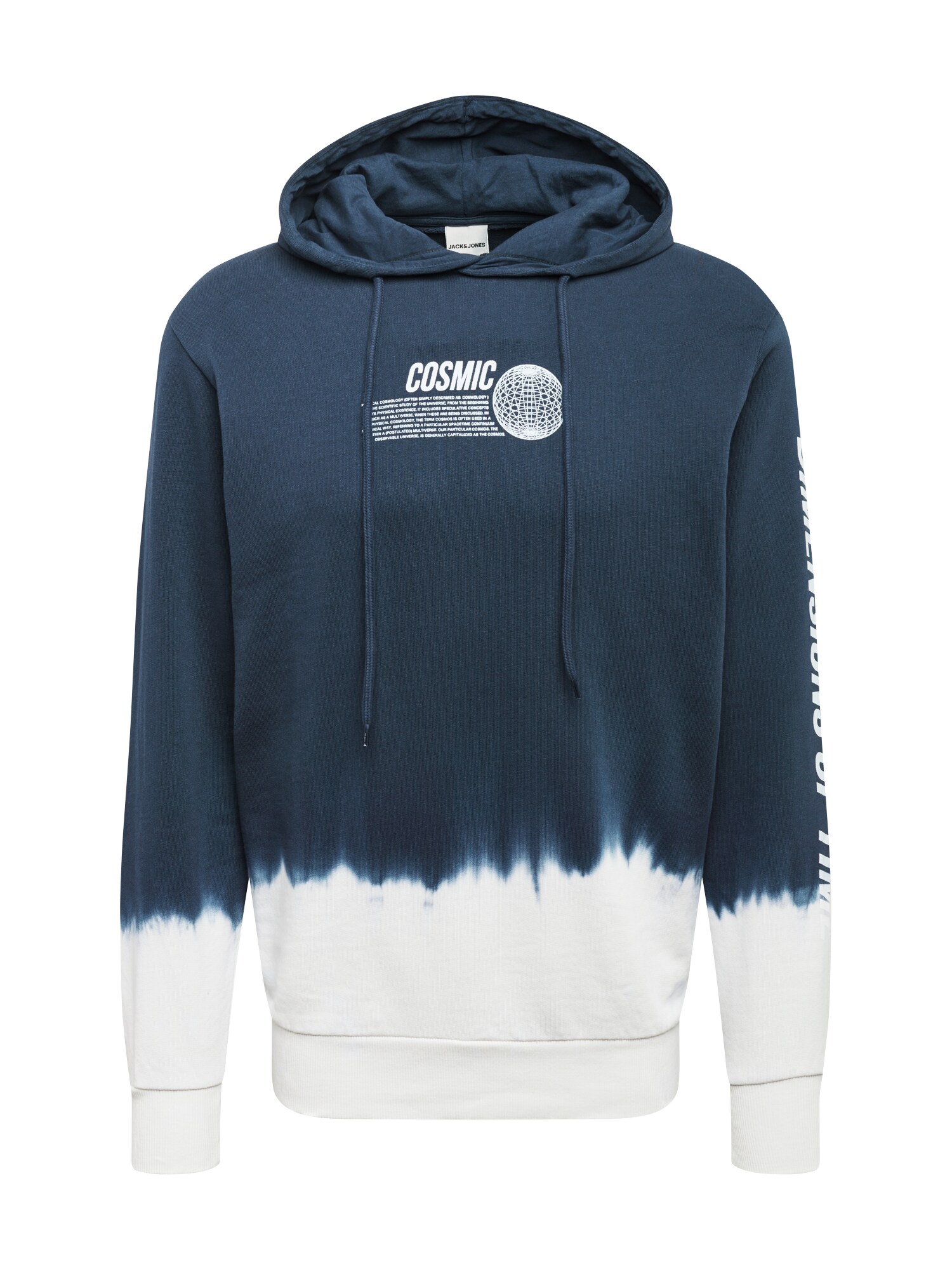 JACK & JONES Megztinis be užsegimo  mėlyna / balta