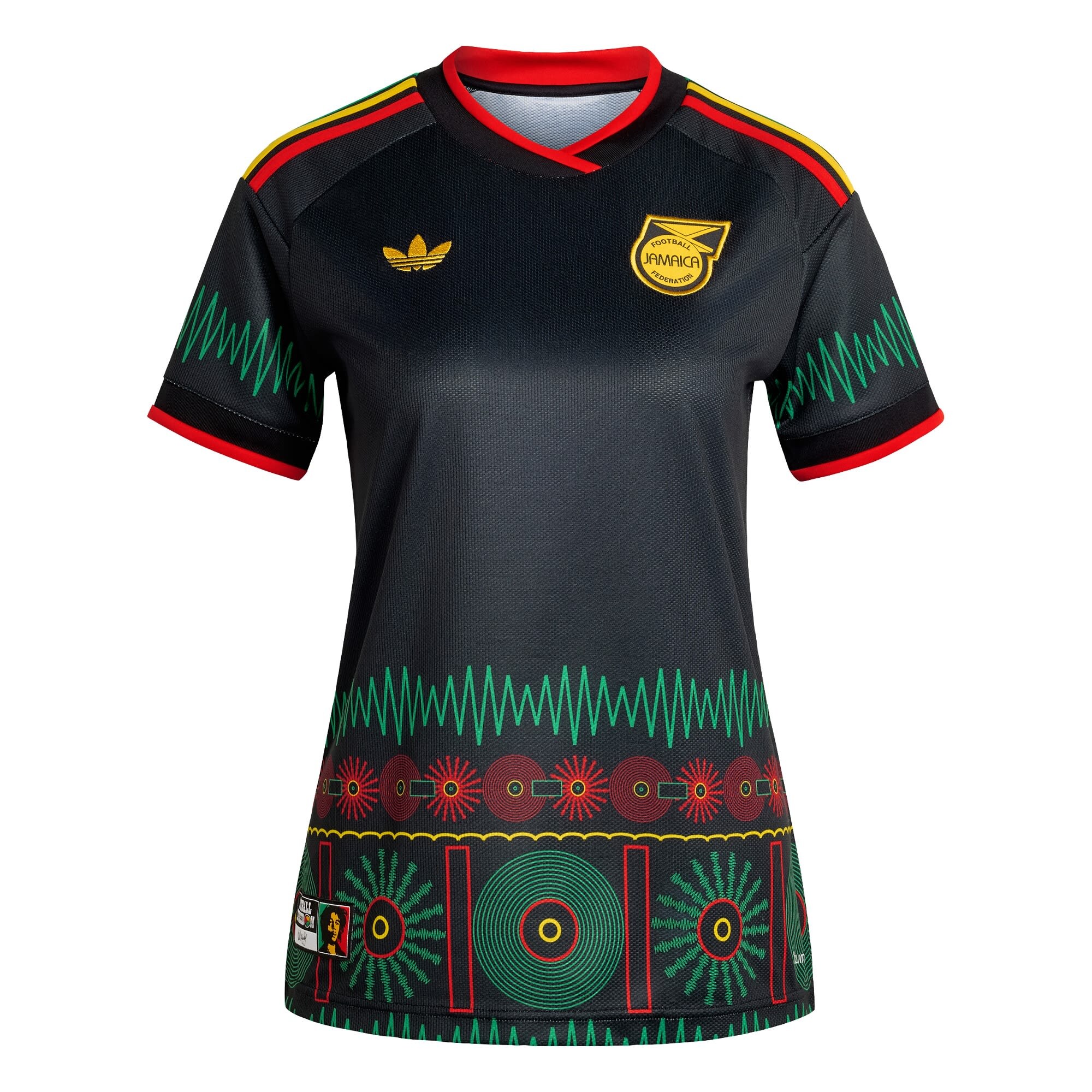 ADIDAS PERFORMANCE Camiseta de fútbol 'Jamaika 26 x Bob Marley'  amarillo / verde / rojo / negro
