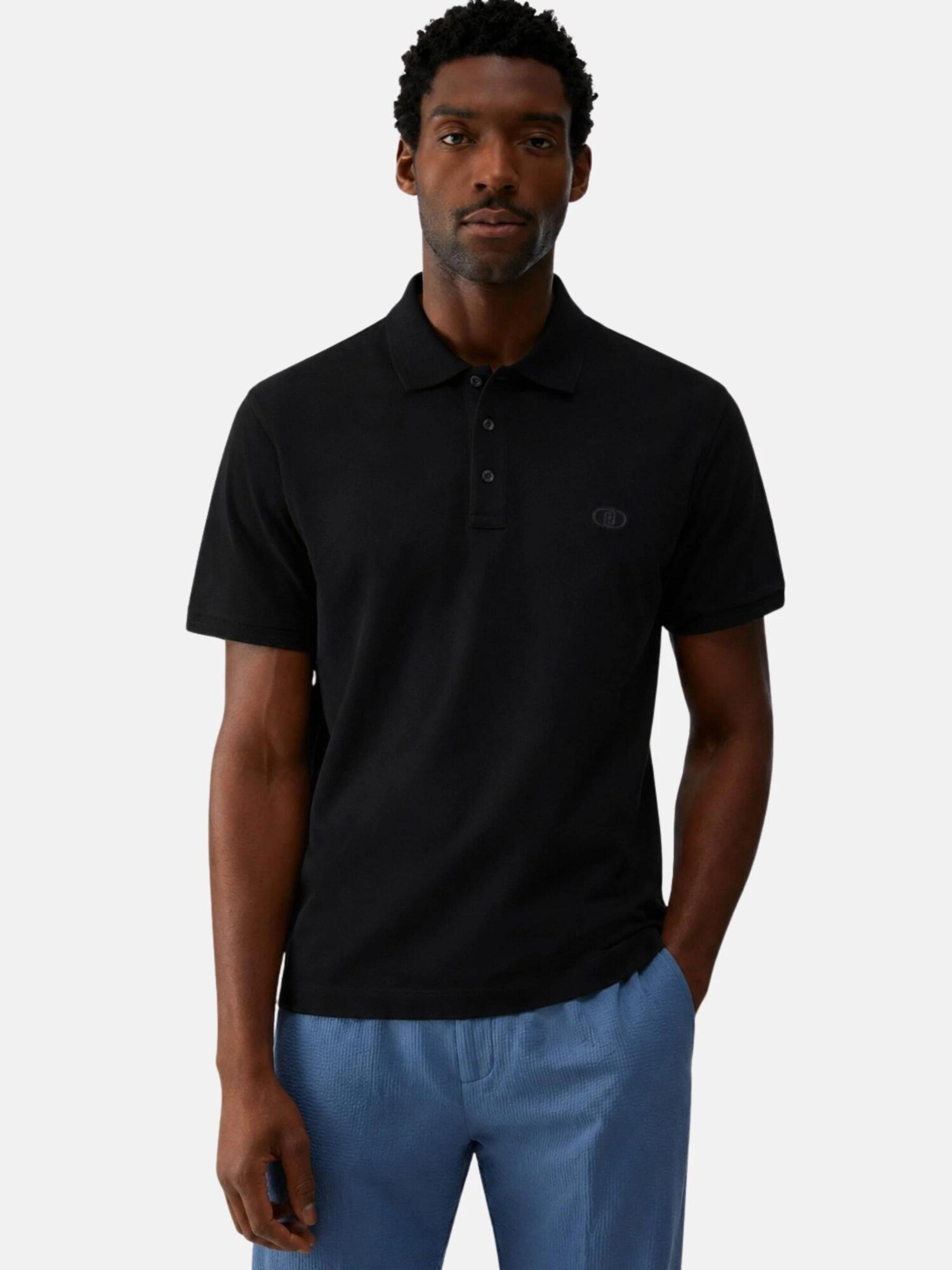 Liu Jo Camiseta 'LIU JO UOMO POLO POLOBORDO POLO' negro – imagen 3