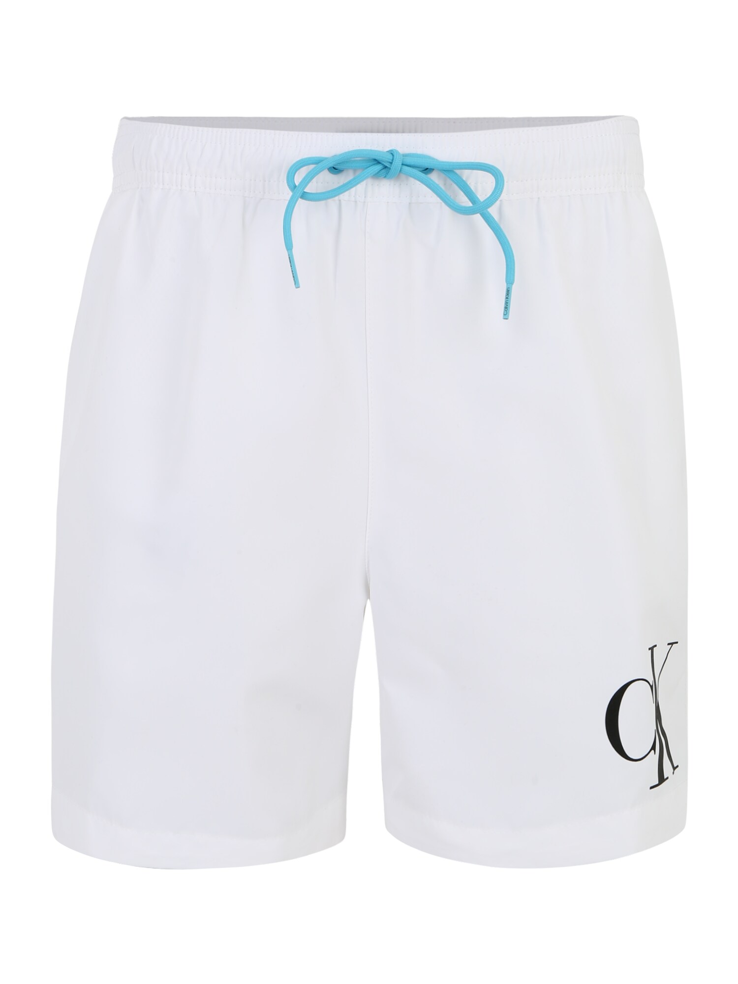Calvin Klein Swimwear Plavecké šortky  svetlomodrá / čierna / biela