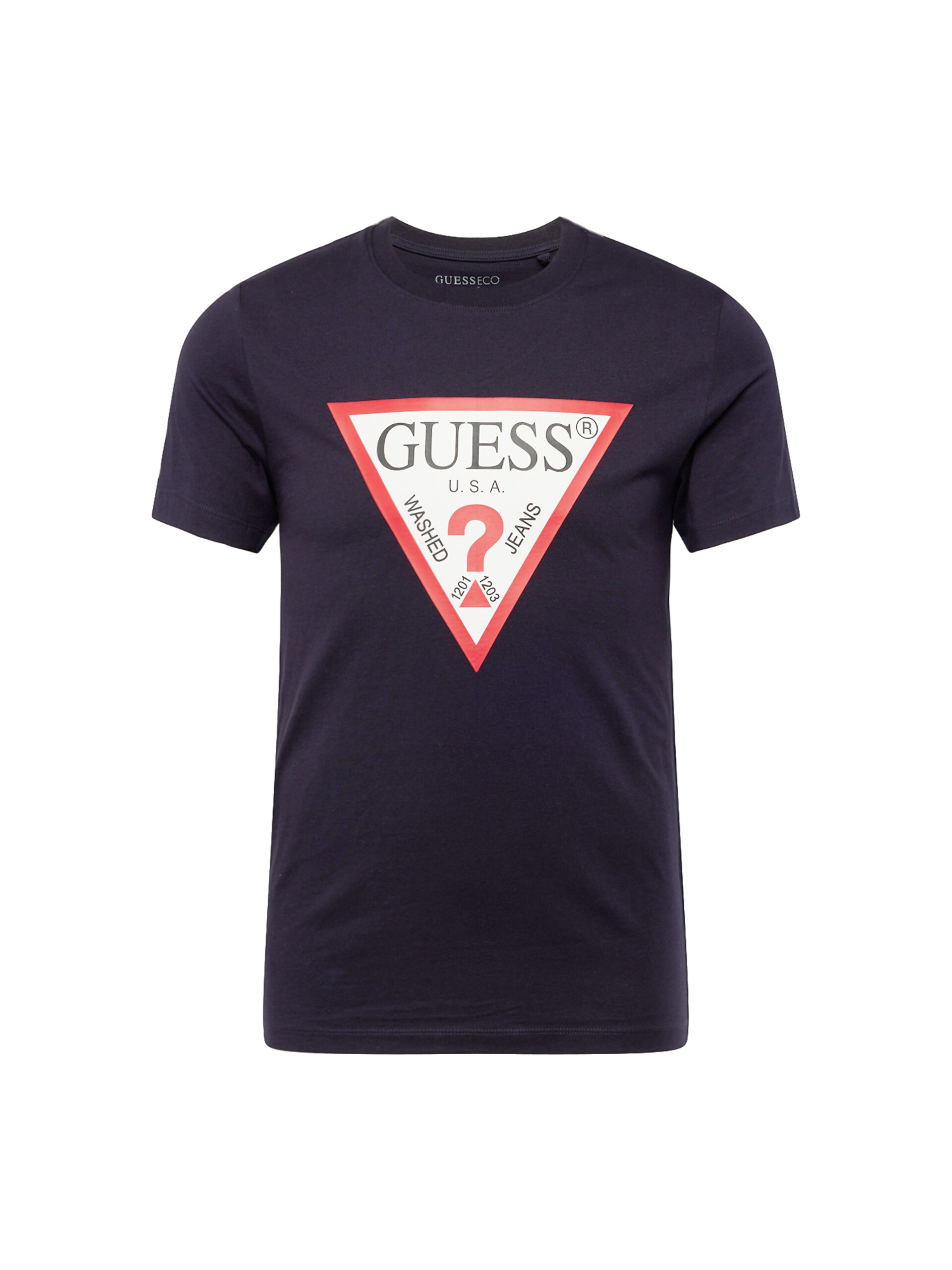 Guess T-shirt marinblå / röd herr