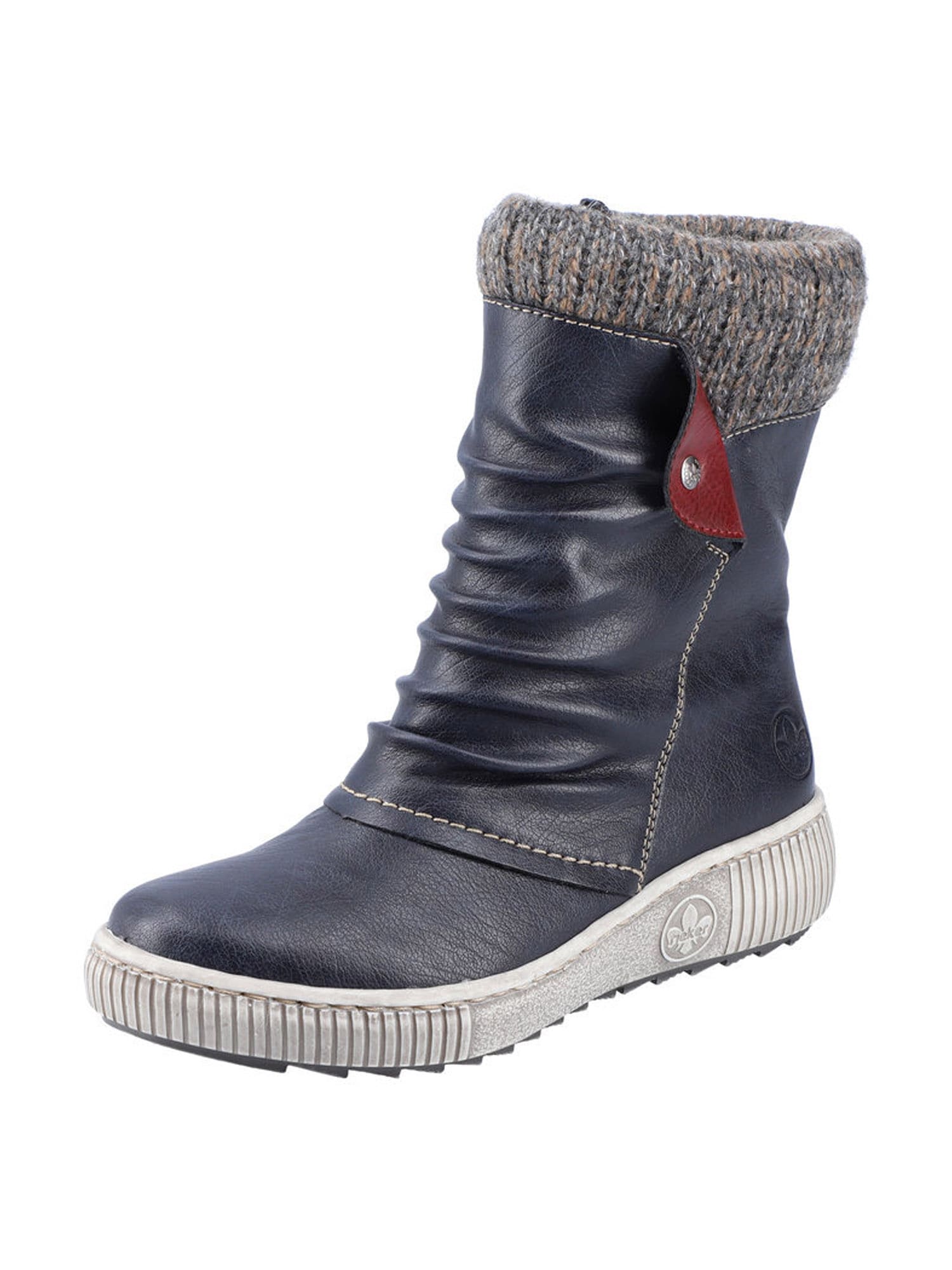 Rieker Rieker Snowboots marine / graumeliert / karminrot