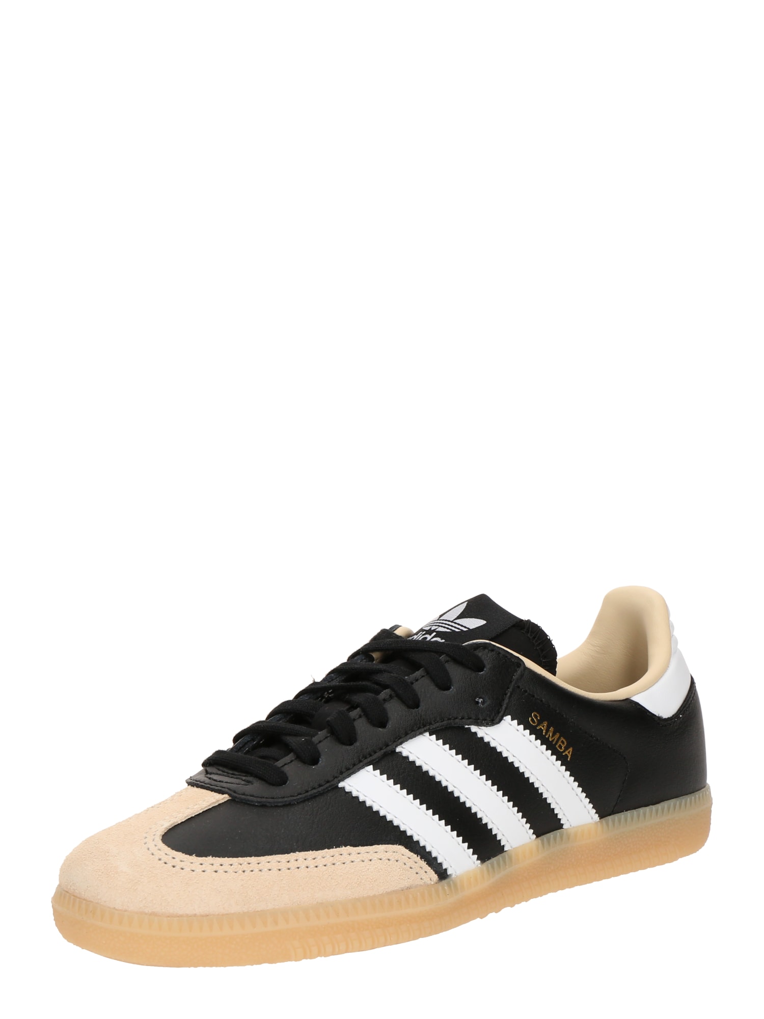 ADIDAS ORIGINALS Sportcipő 'SAMBA OG' világos bézs / arany / fekete / fehér akciós termékkép 1