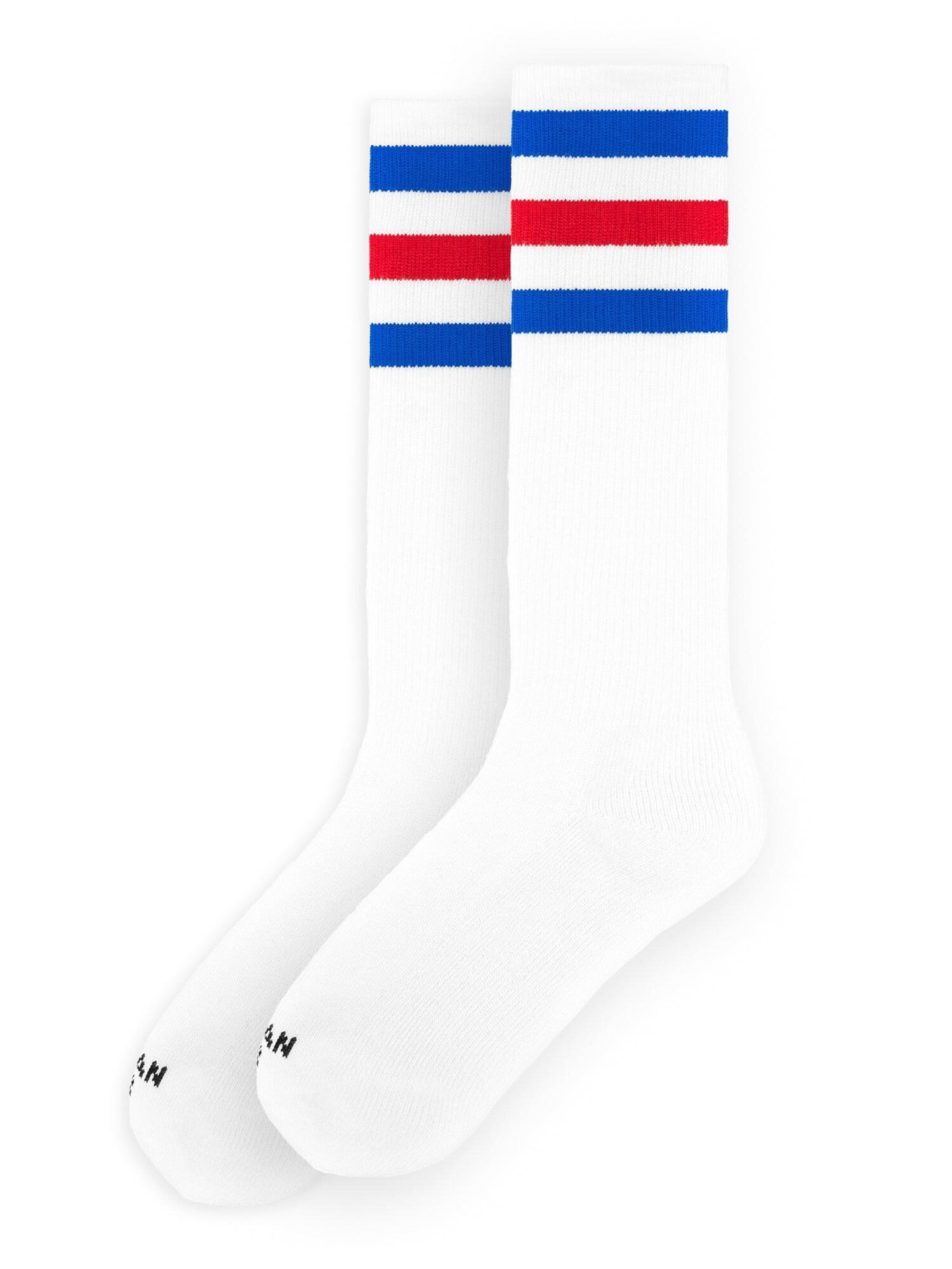 American Socks Calcetines hasta la rodilla 'American Pride'  blanco