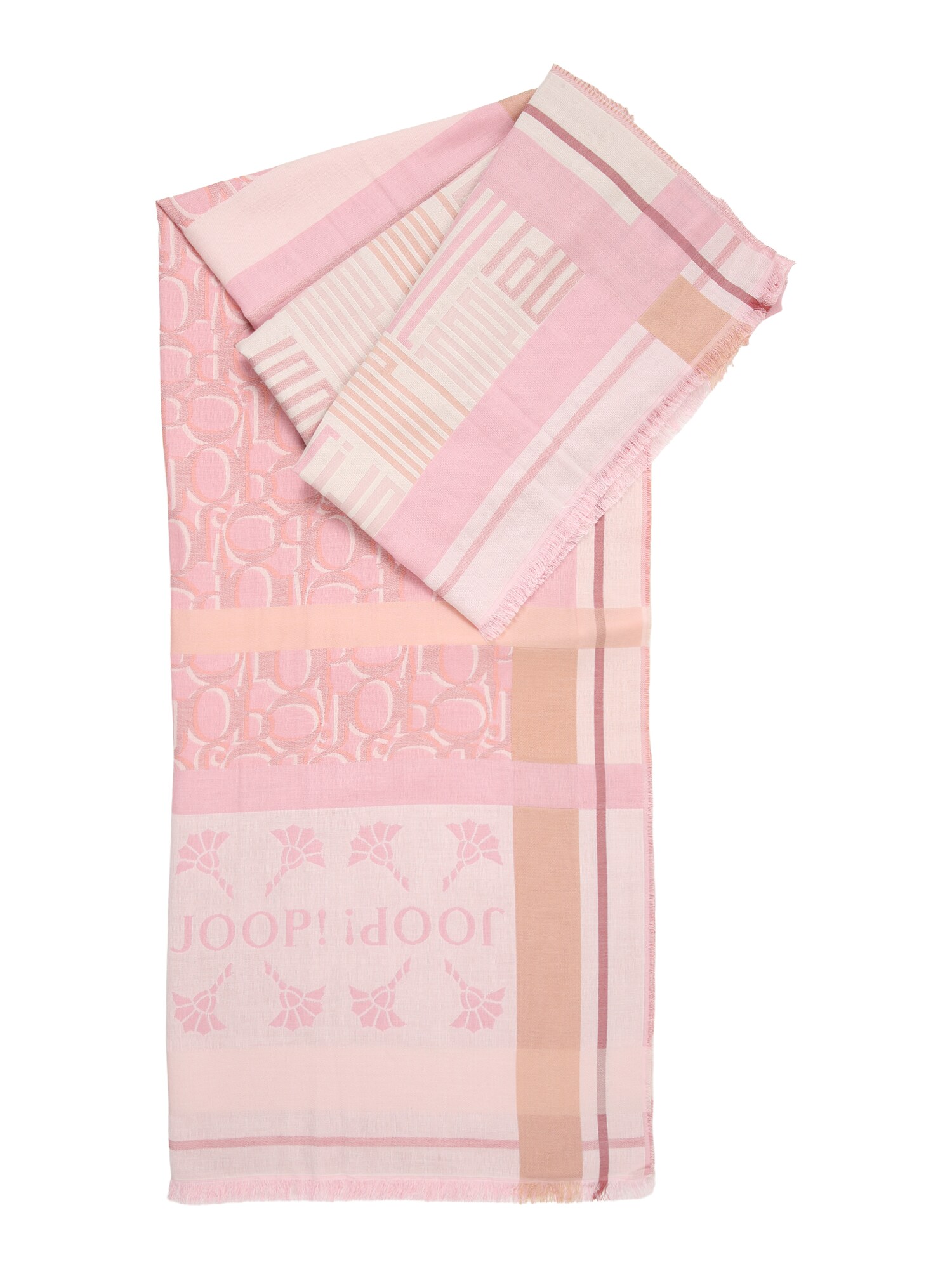 JOOP! Fular Ailis maro cappuccino / roz / roz pal / roz pastel