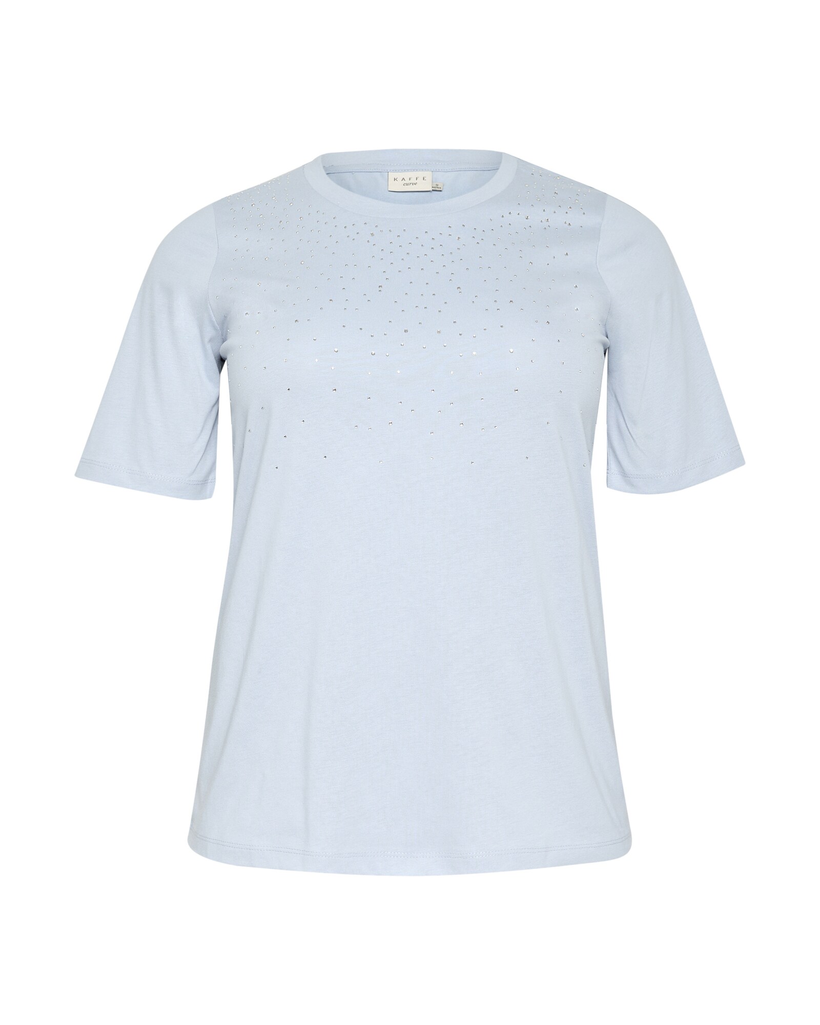 KAFFE CURVE Tricou  azuriu / transparent