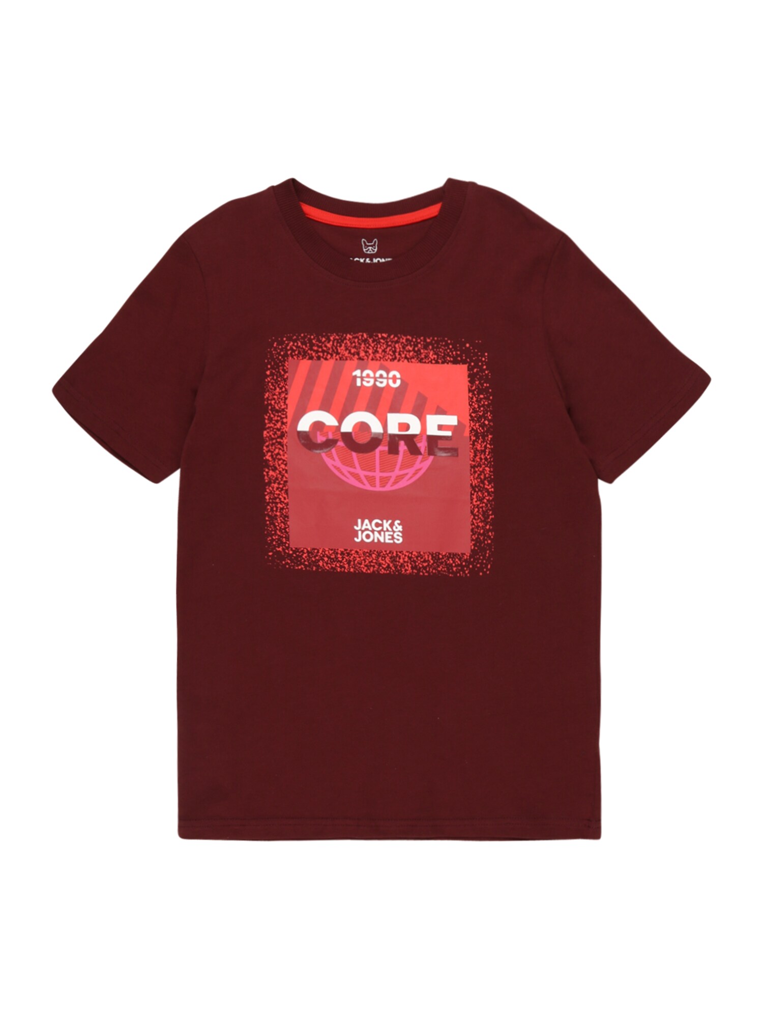 Jack & Jones Junior Marškinėliai 'COSPLATTER'  tamsiai raudona / raudona