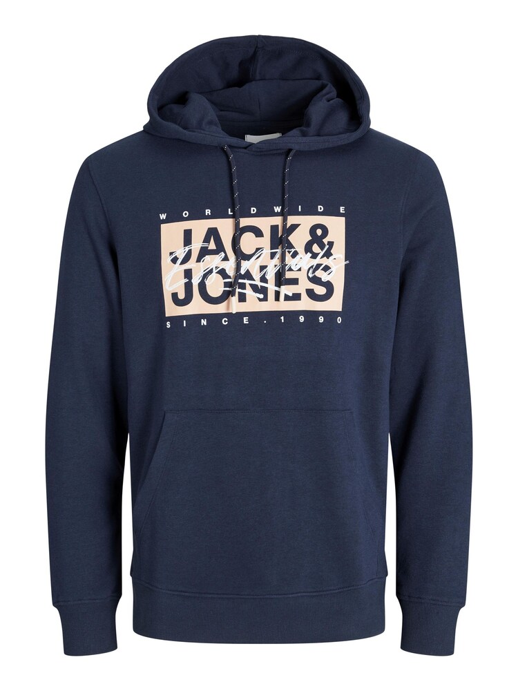 JACK & JONES Sweatshirt Herren Größe S marine / rosa / weiß