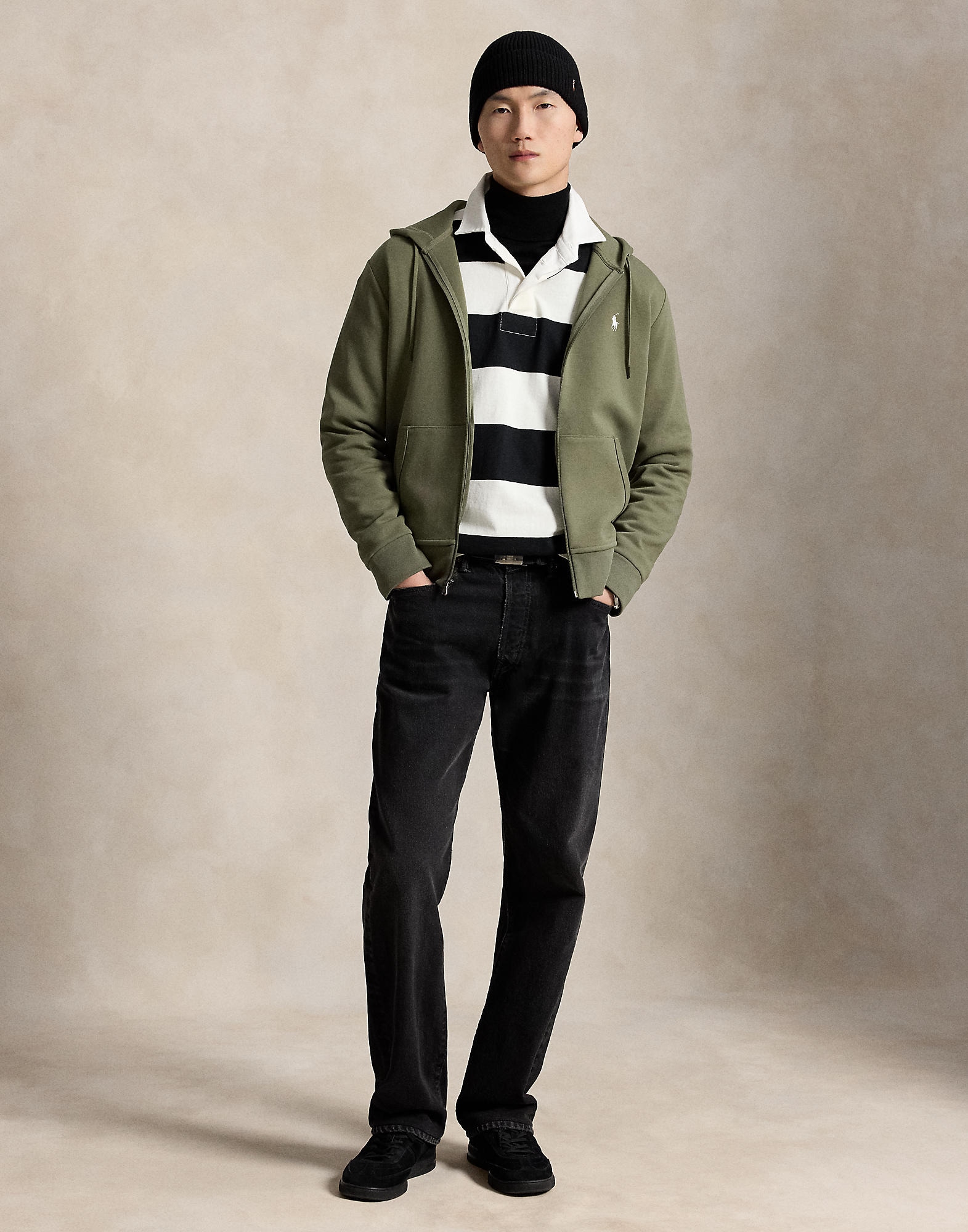 Polo Ralph Lauren Sudadera con cremallera oliva – imagen 4