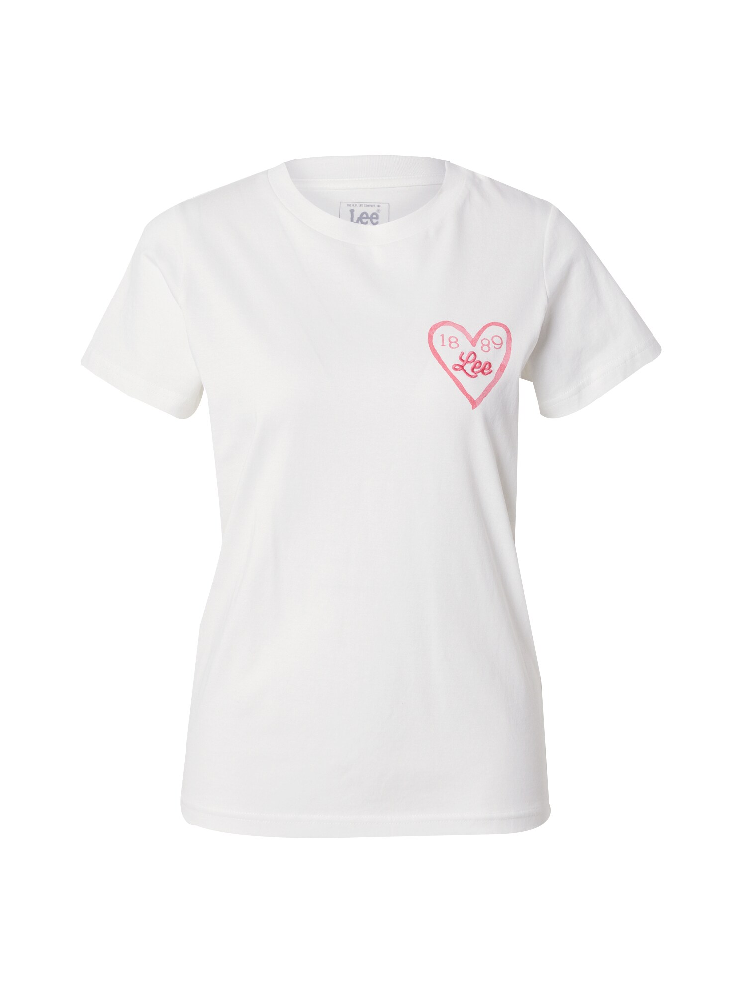 Lee Póló 'SMALL LOGO TEE'  ekrü / világos-rózsaszín akciós termékkép 1