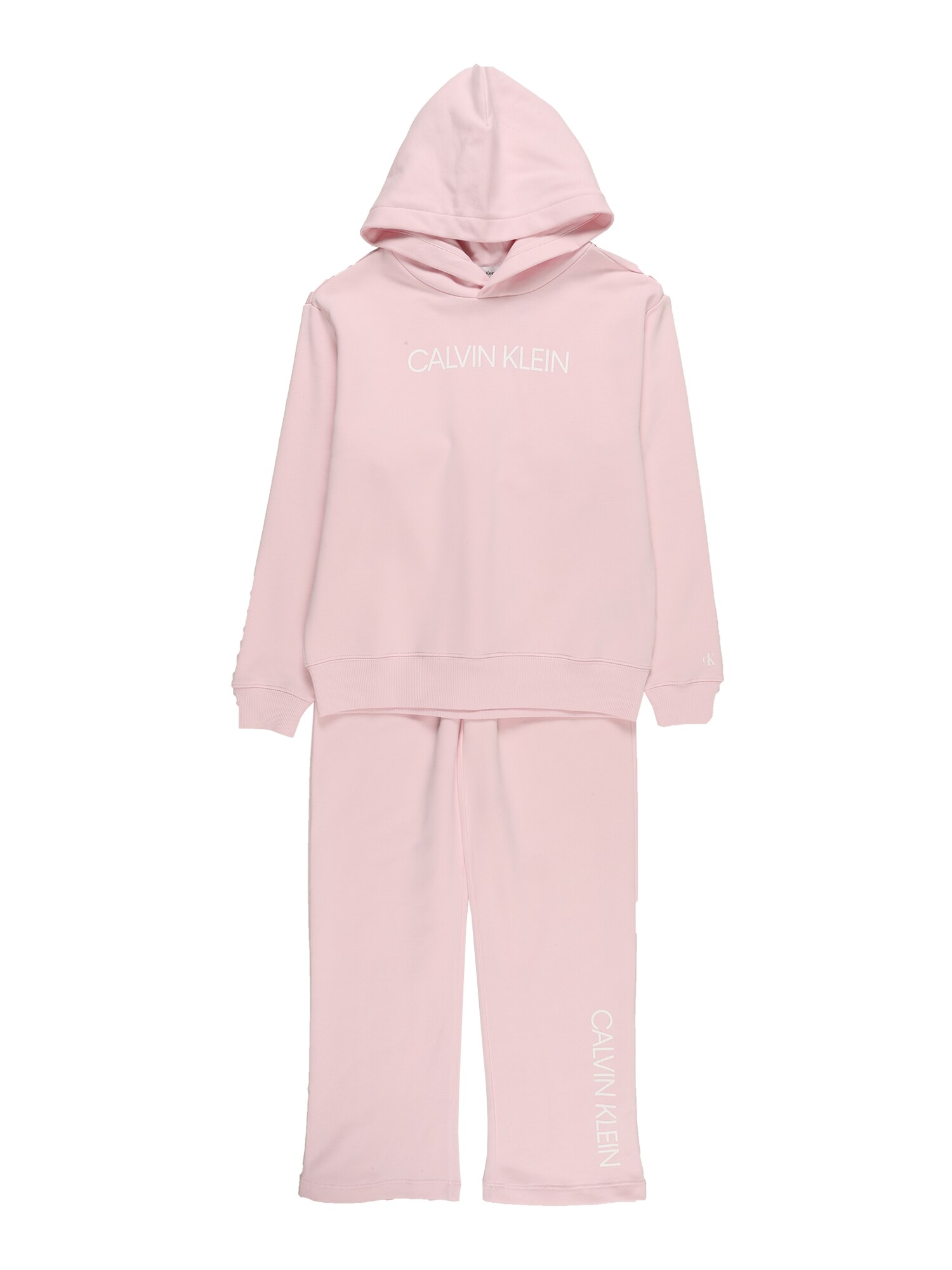 Calvin Klein Jeans Treniņtērps gaiši rozā / balts