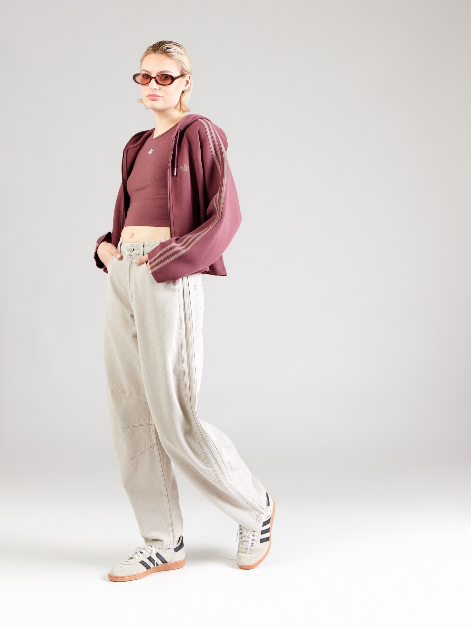 ADIDAS ORIGINALS Sudadera con cremallera 'SST 2.0'  marrón rojizo / altrosa – imagen 4