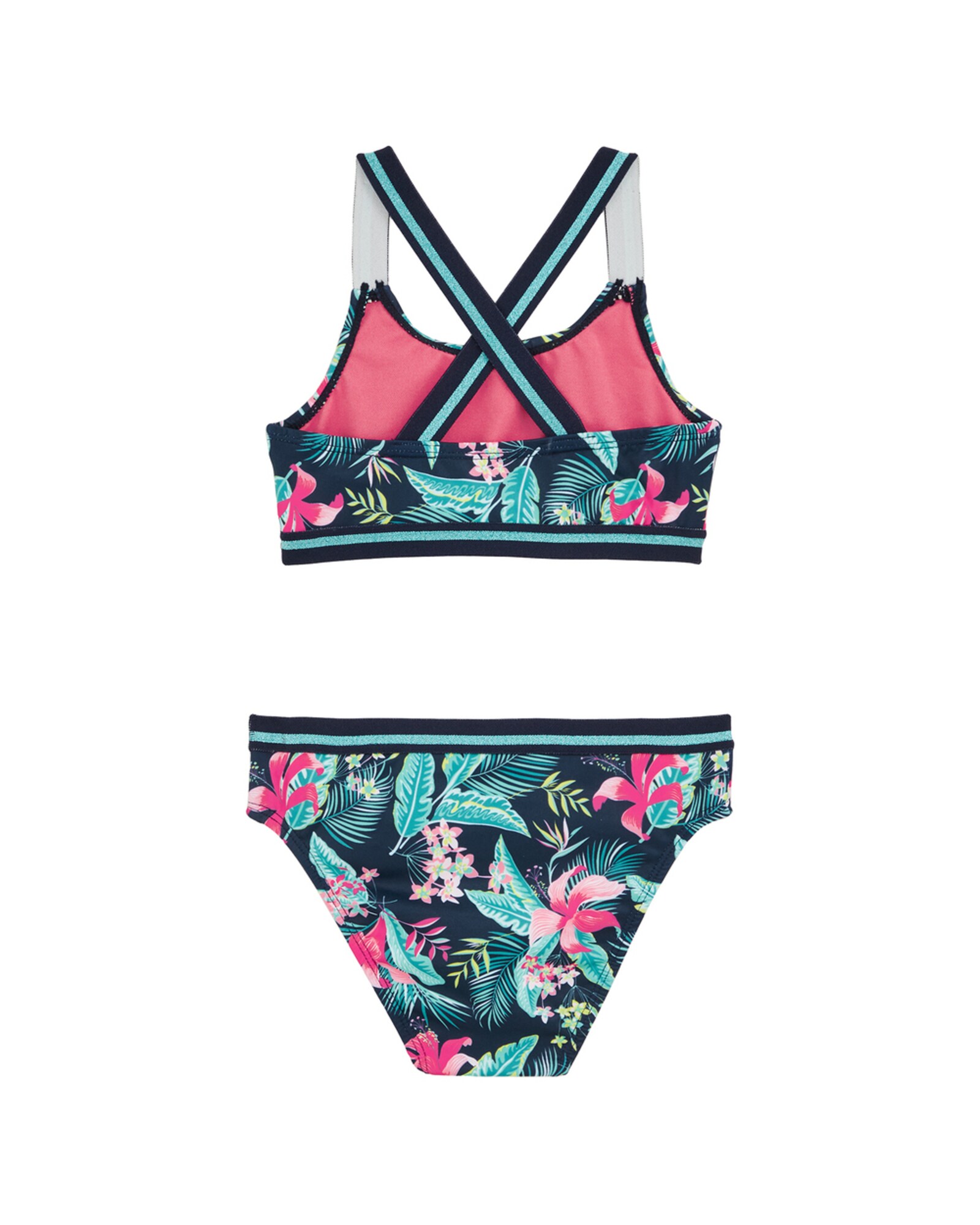 WE Fashion Bikini  türkiz / sötétkék / sárga / rózsaszín termék 2. képe