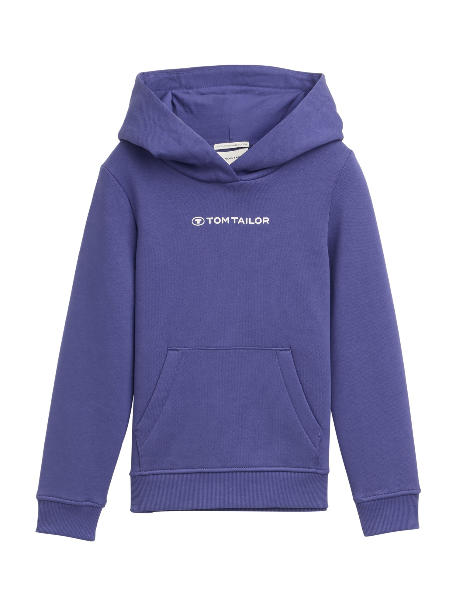 TOM TAILOR Bluză de molton  indigo / alb