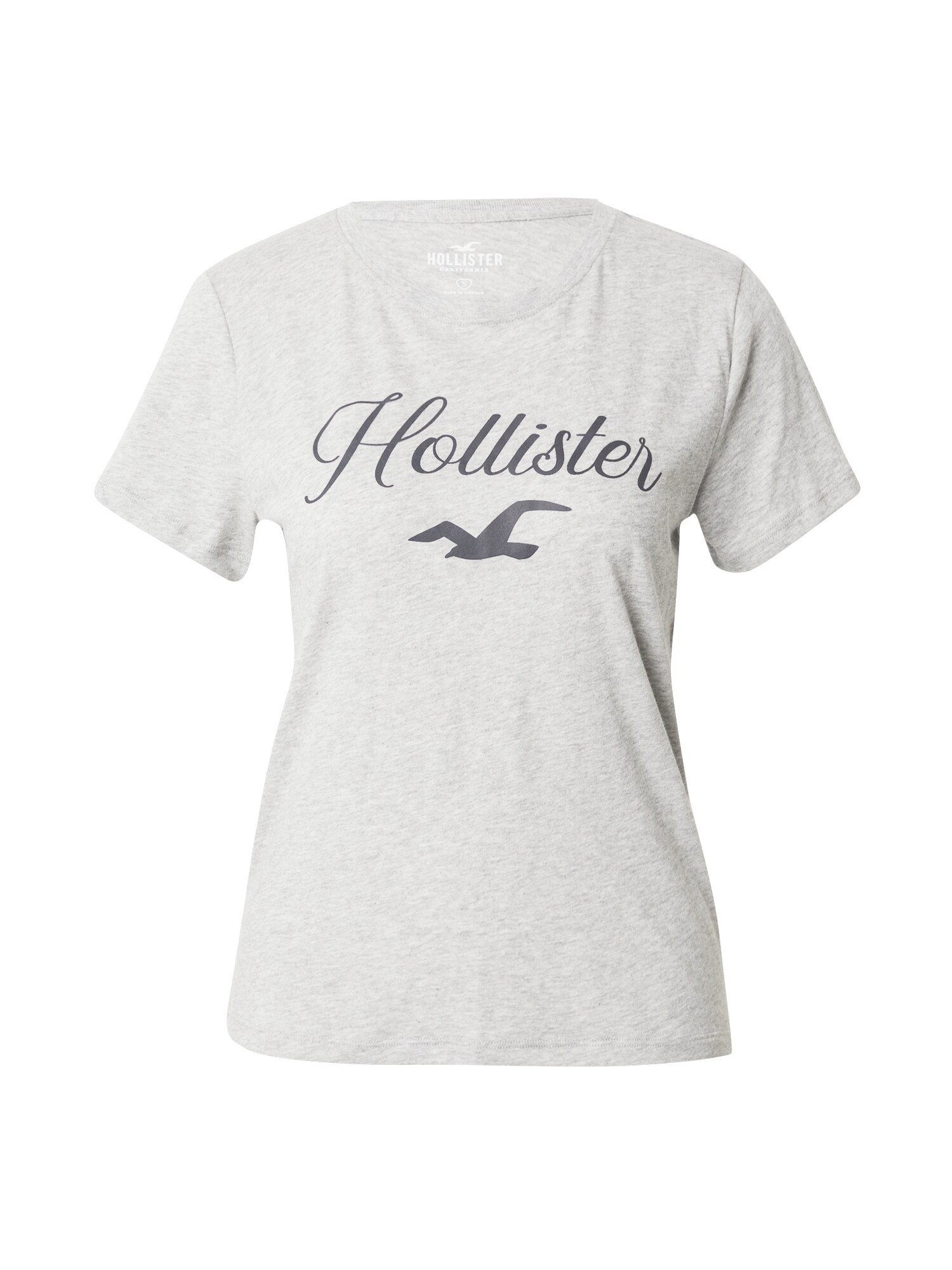 HOLLISTER Tričko  námornícka modrá / sivá