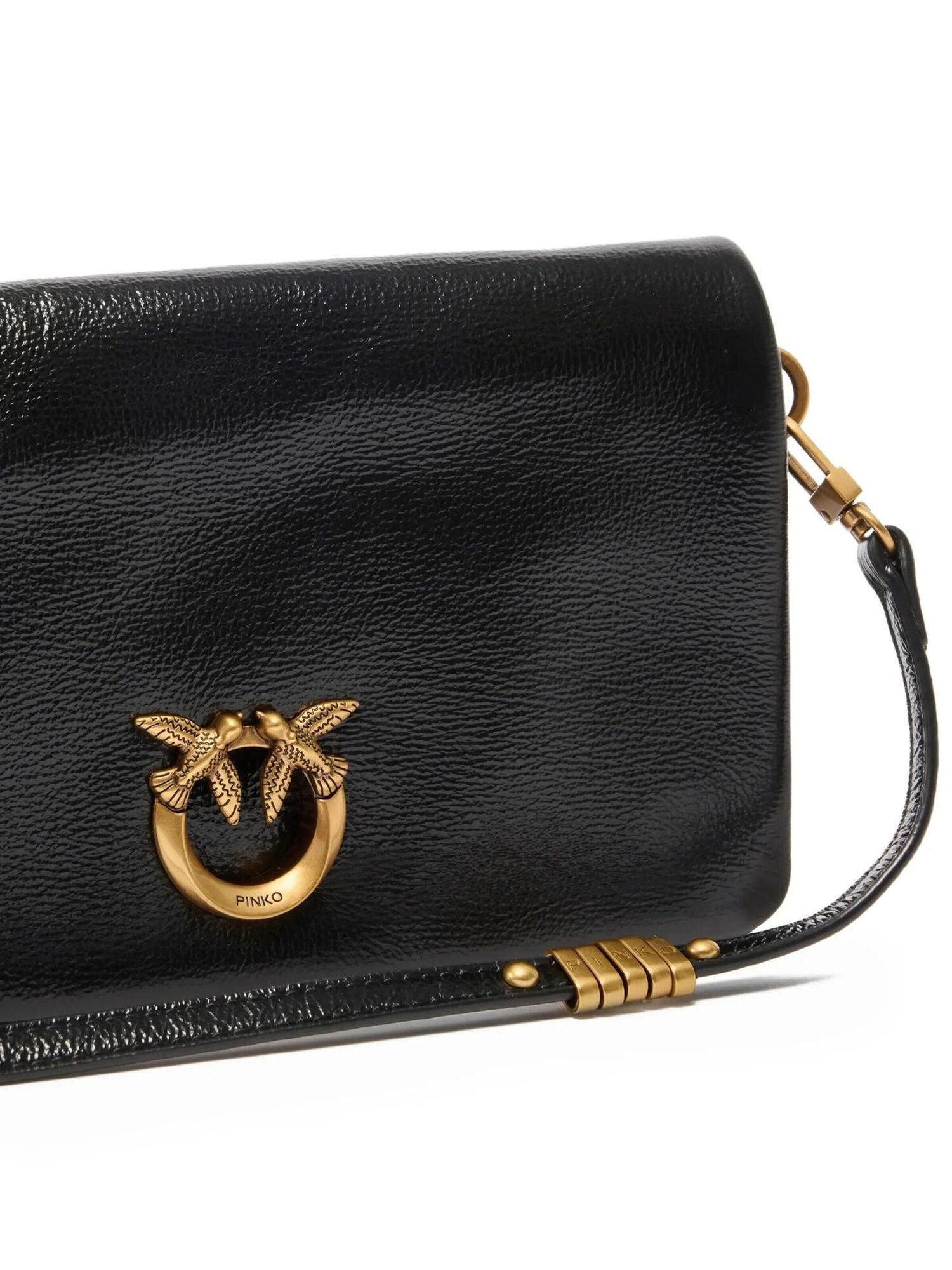 PINKO Bolso de hombro  negro – imagen 20