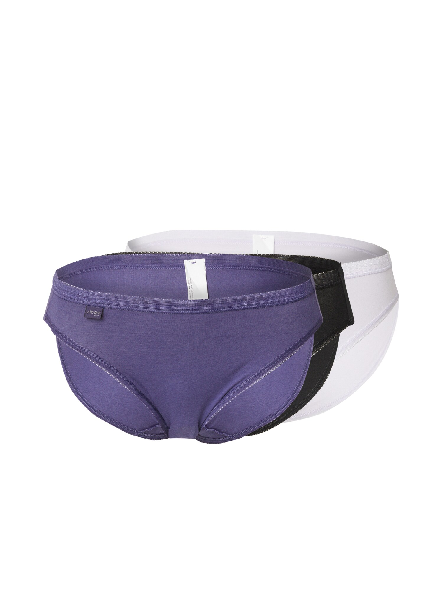 SLOGGI Slip  indigo / negru / alb