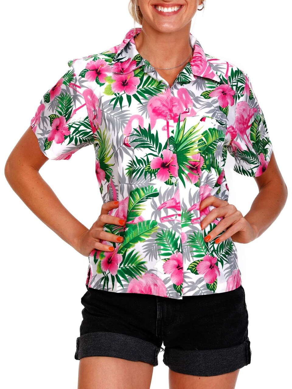 Blus 'Flamingo Flowers'