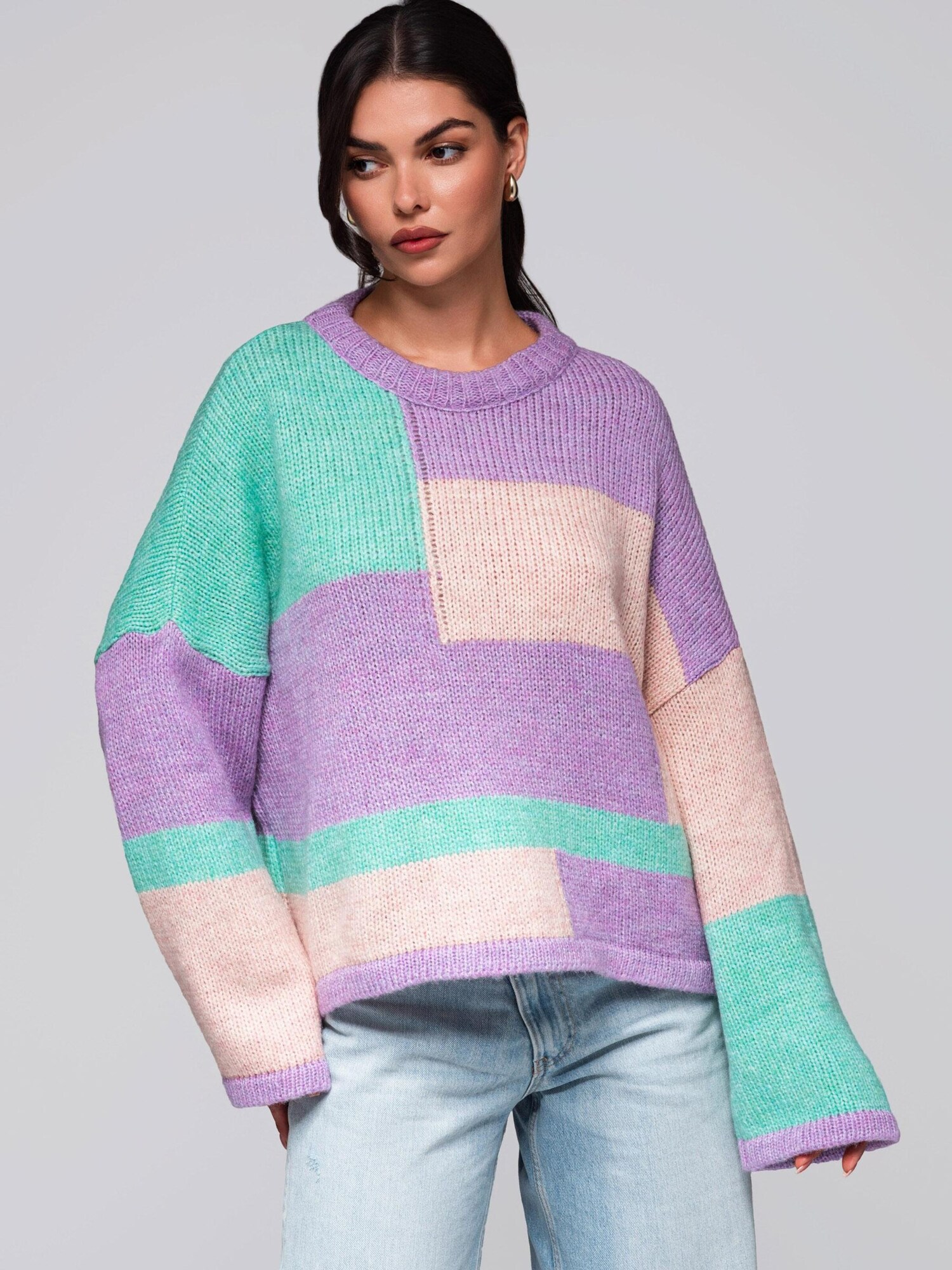 Ombre Pulover lila