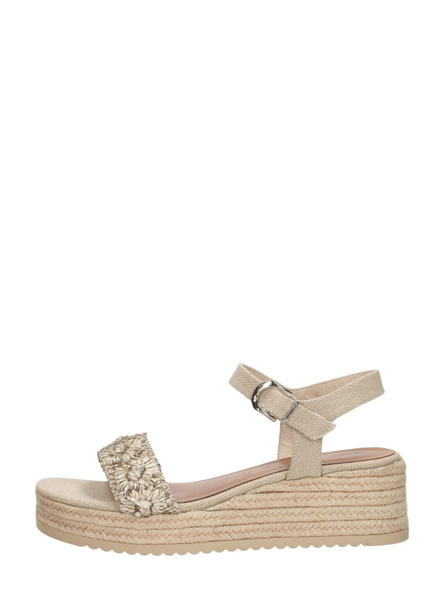 Tamaris Sandaal 'Sandalen Touwzool' Beige