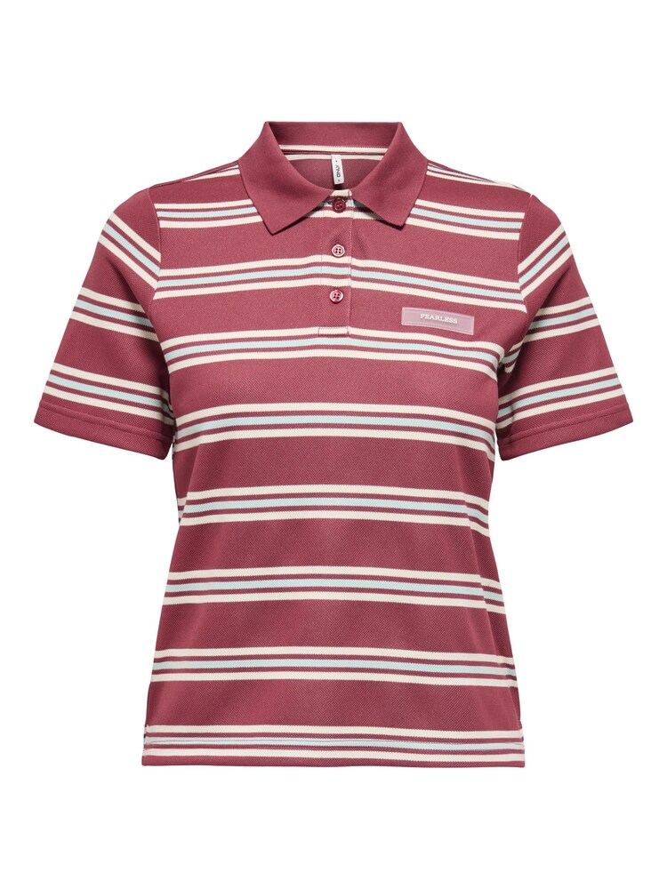 ONLY Shirt 'ONLEVIE' Damen Größe L purpur / weiß