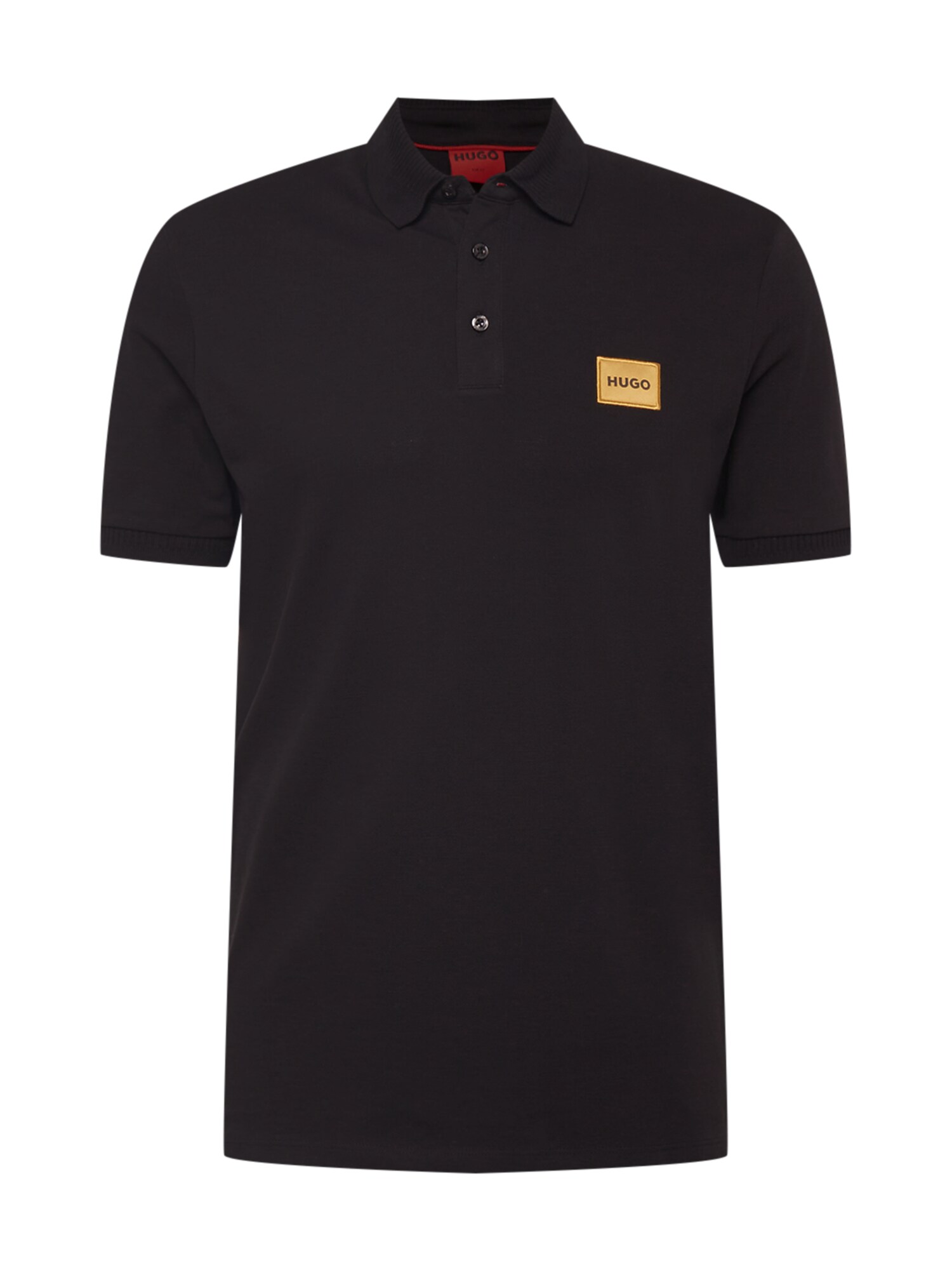 HUGO T-Krekls 'Dereso' smilškrāsas / melns