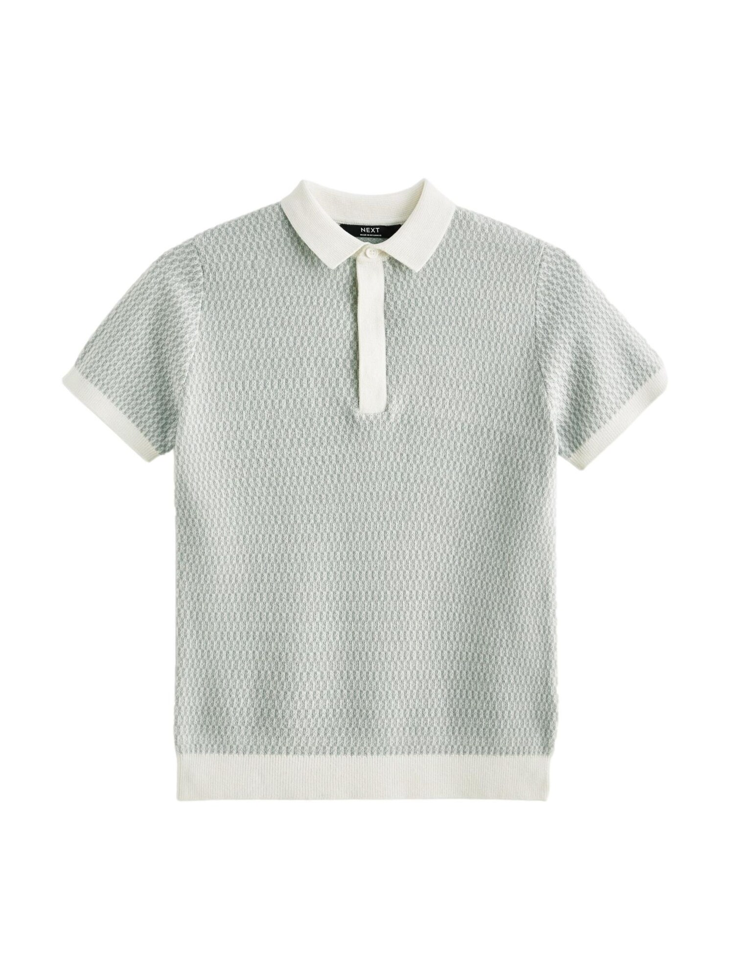Next Tricou  albastru deschis / alb