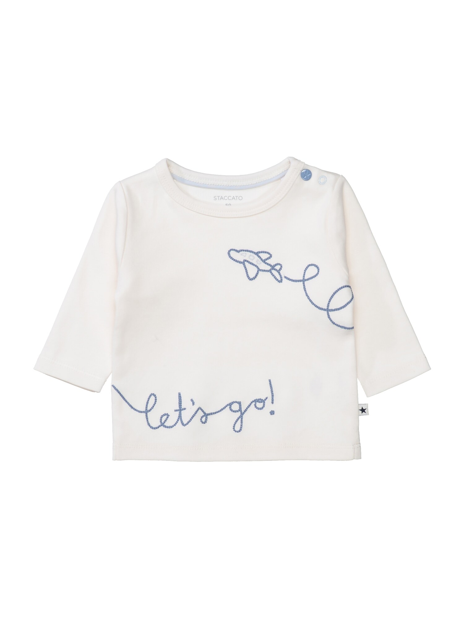 STACCATO Tricou  albastru / alb