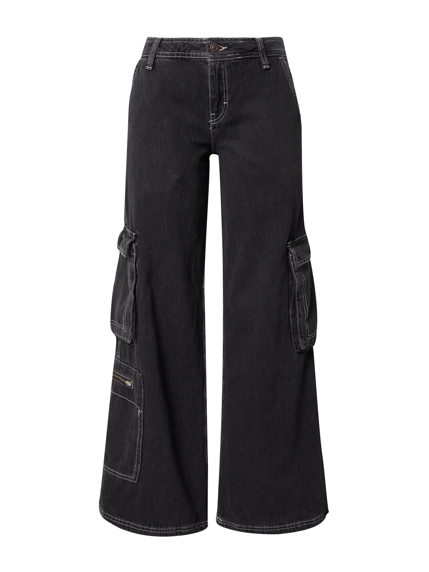 BDG Urban Outfitters Darbinio stiliaus džinsai juoda