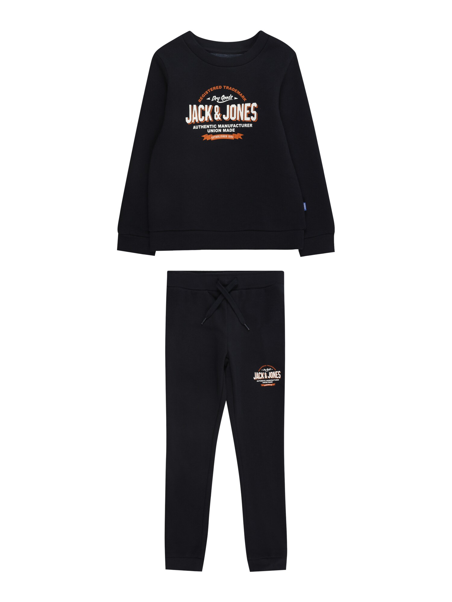 Jack & Jones Junior Joggingová súprava  námornícka modrá / oranžová / biela