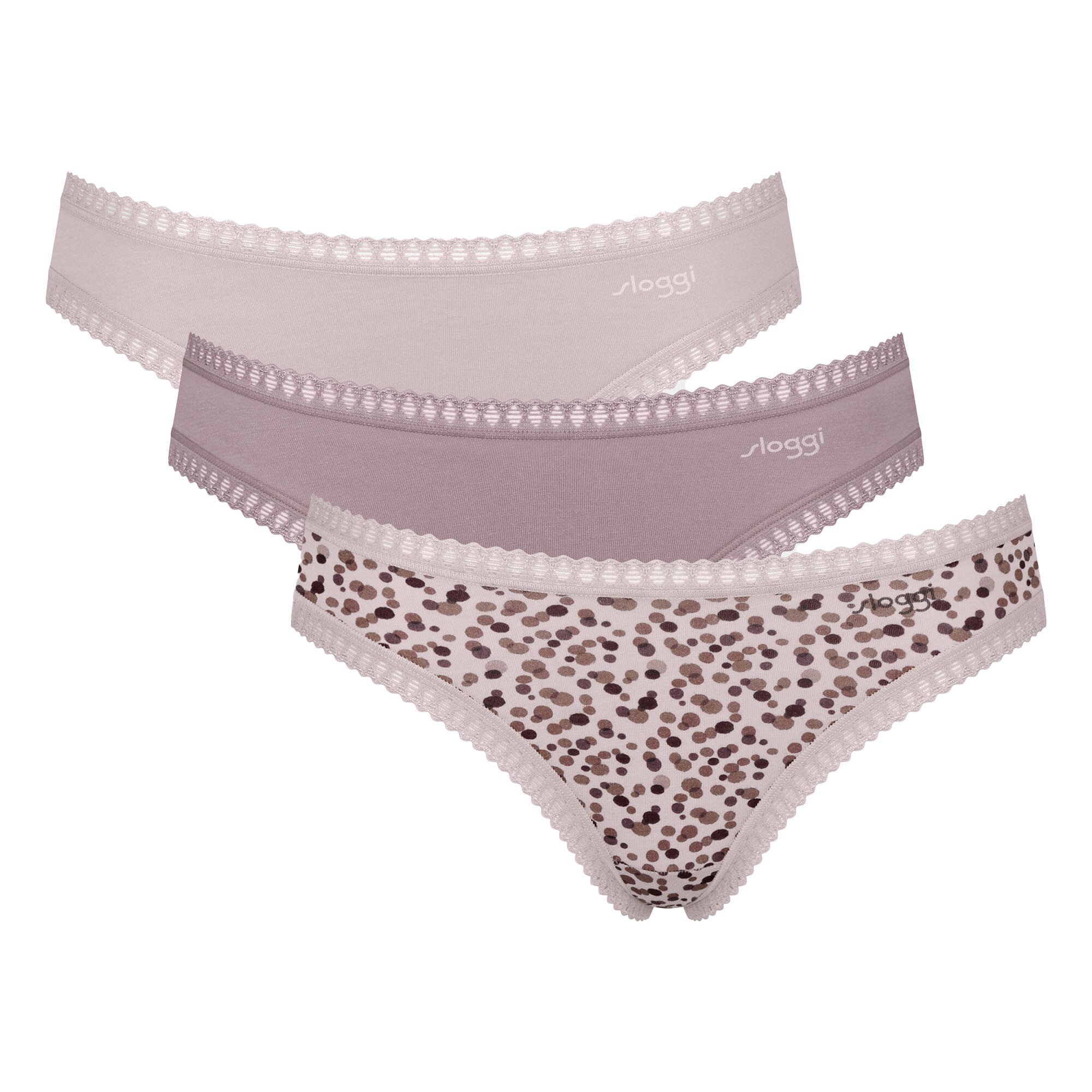 SLOGGI Slip 'Go Crush'  púder / fáradt rózsaszín / fekete akciós termékkép 1