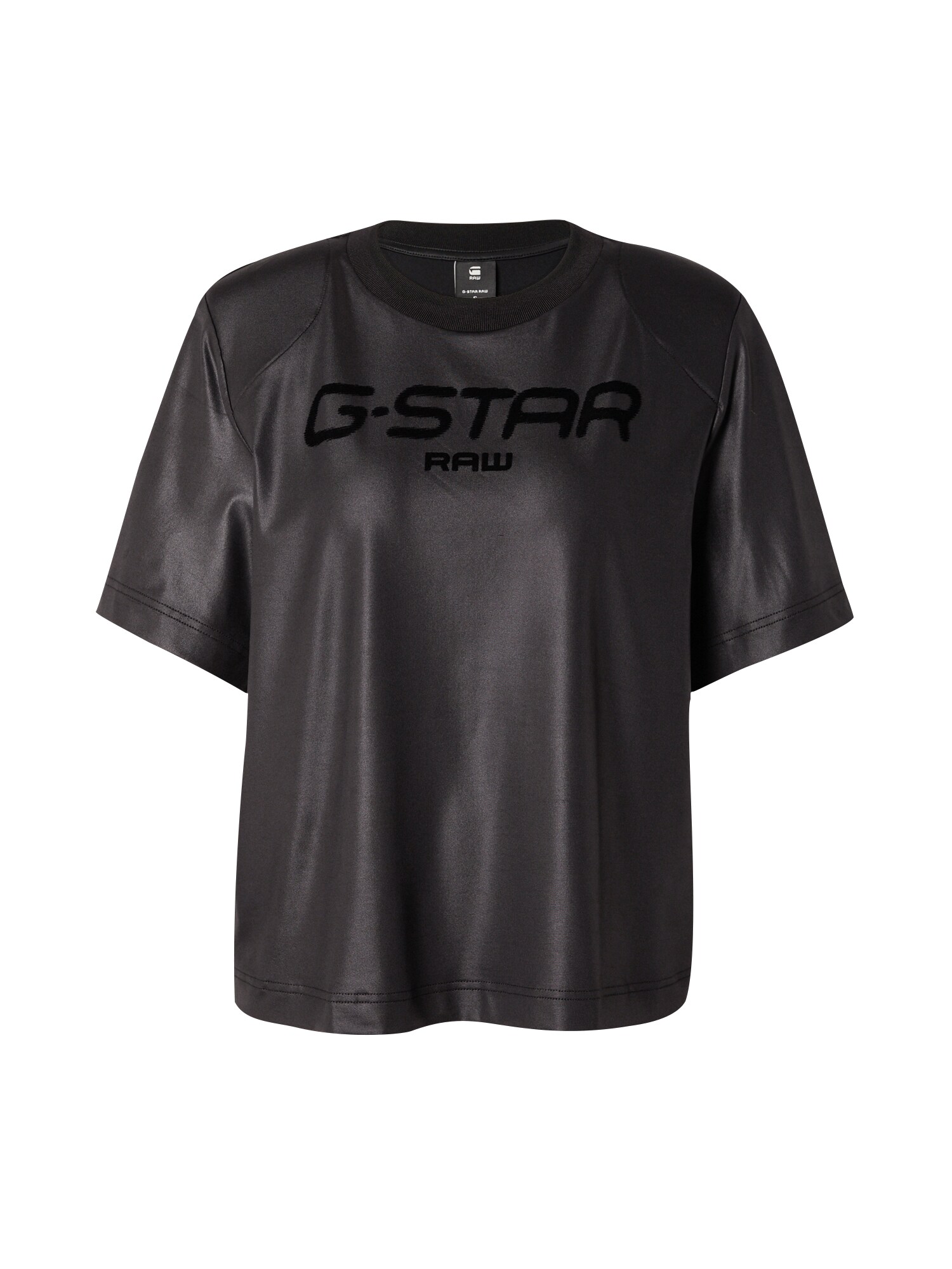 G-STAR Póló  fekete / fekete melír akciós termékkép 1